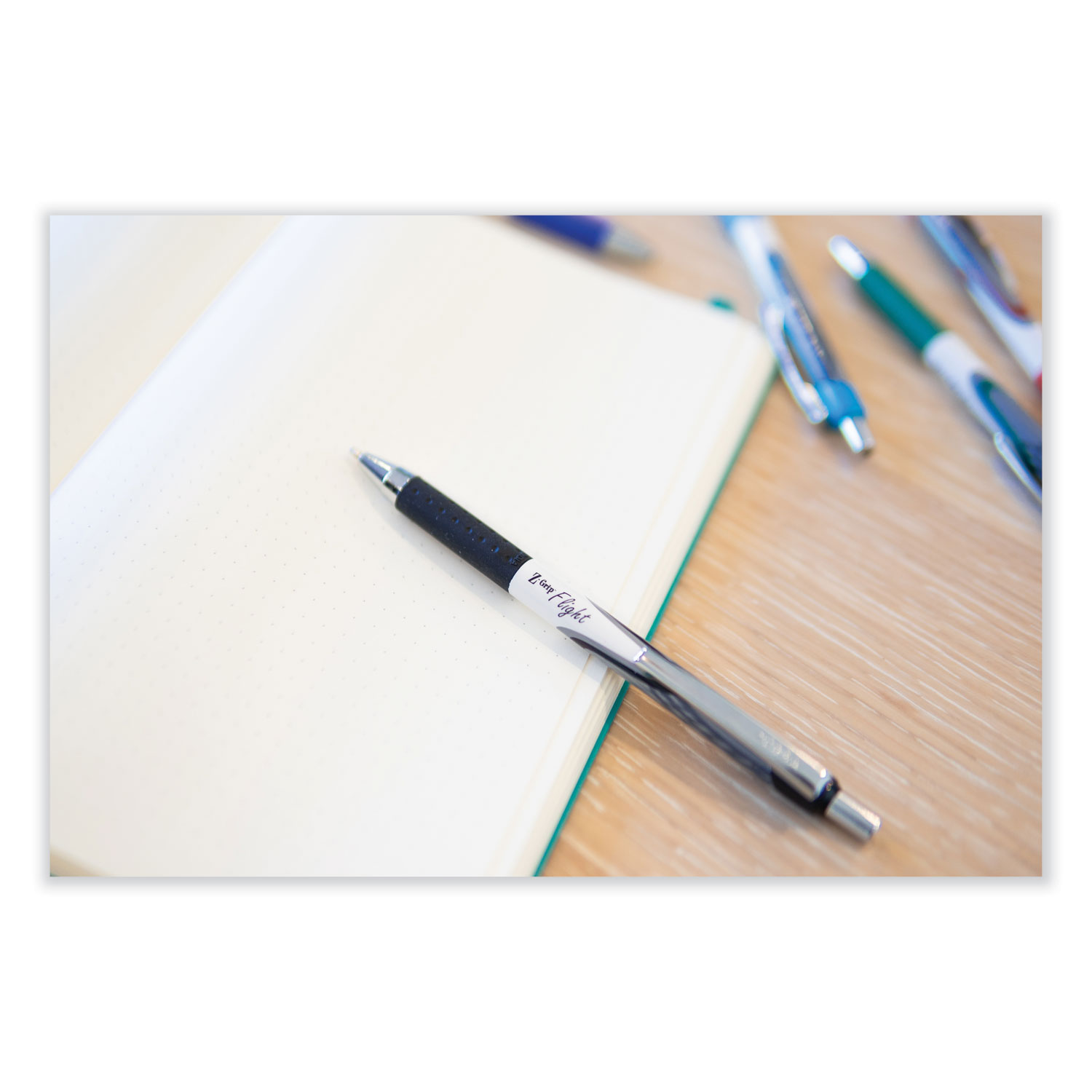 Zebra Z-Grip Flight Retractable Ballpoint Pen, 1.2mm, Black