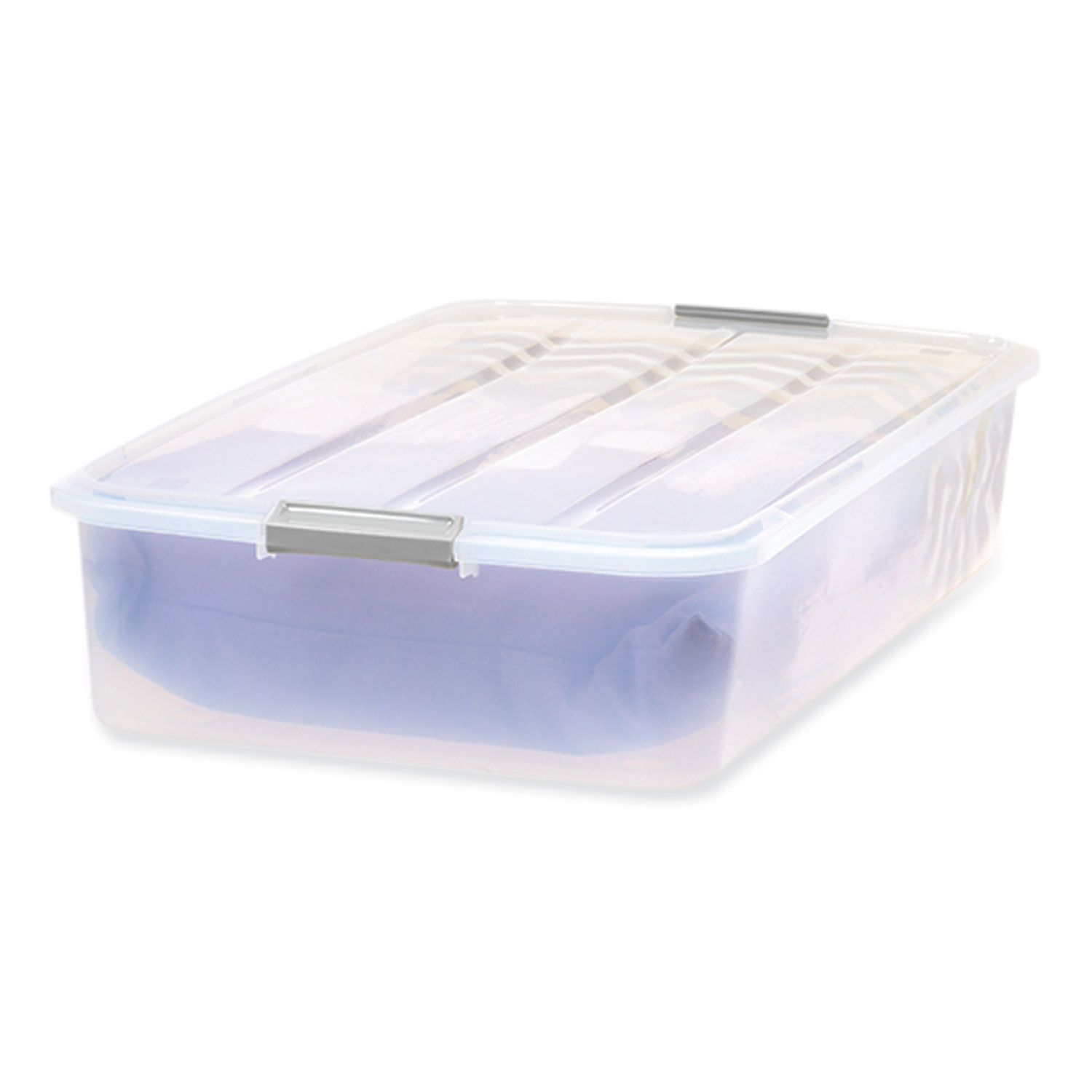 Iris 50 Qt. Latch Lid Underbed Storage Box, 17.75