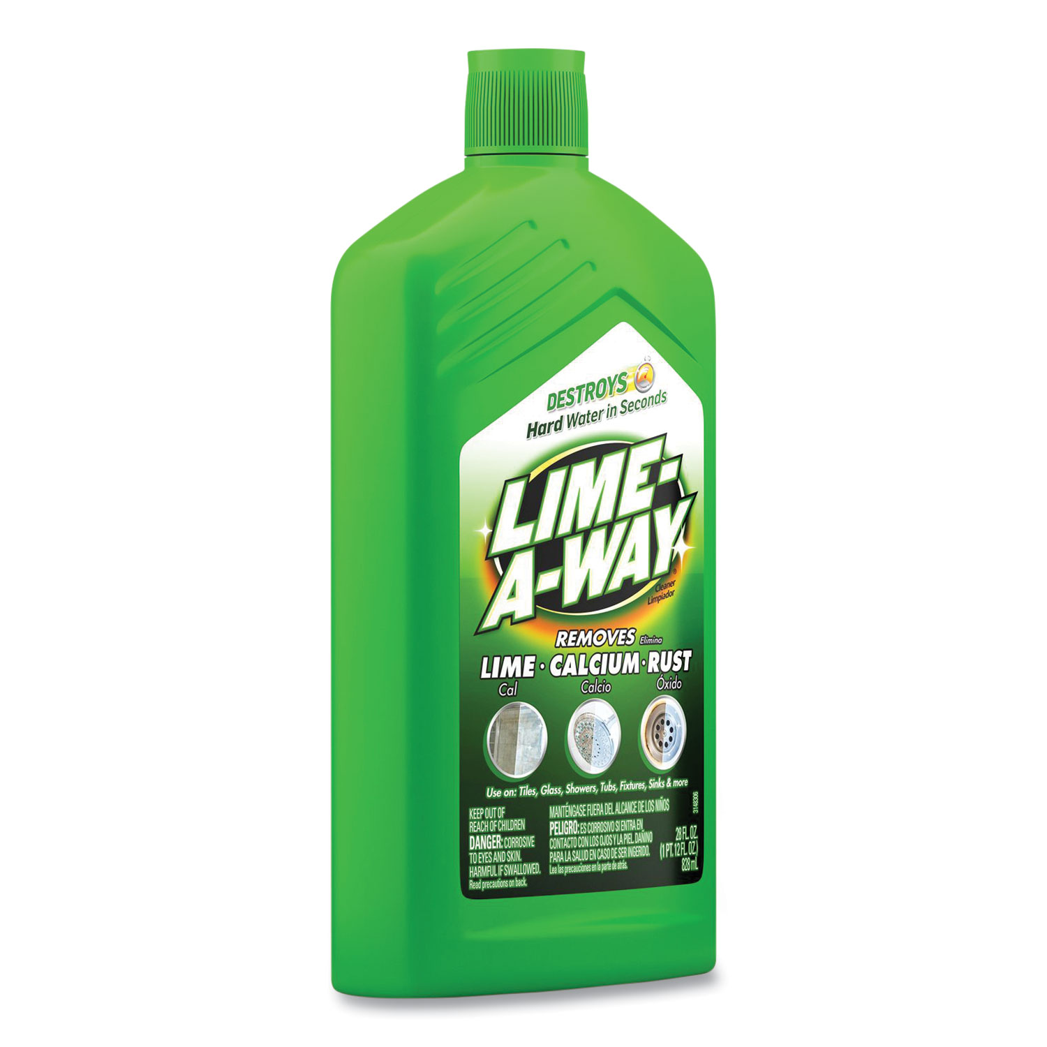 LIME-A-WAY Lime, Calcium and Rust Remover, 28 oz Bottle (87000CT