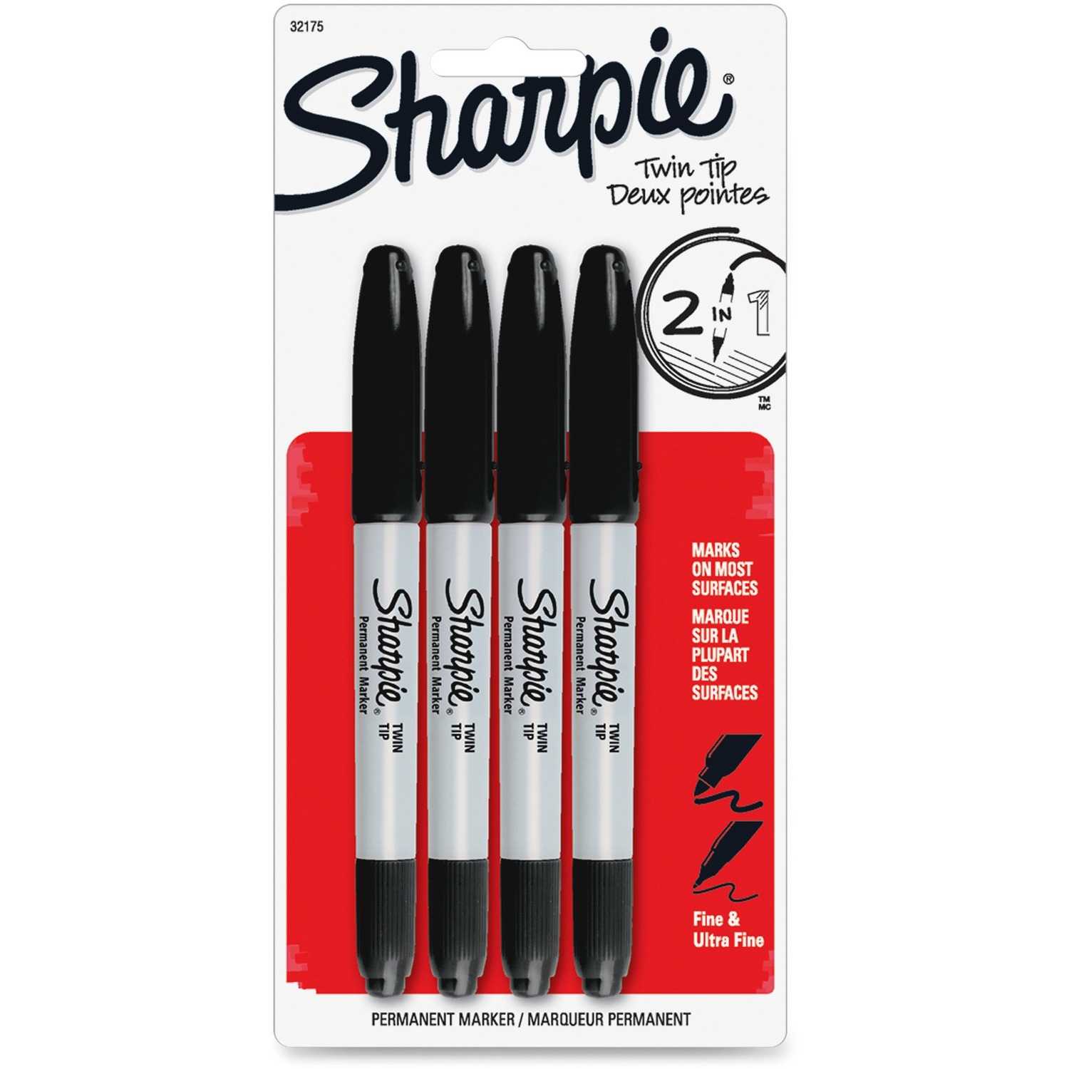 Sharpie Twin Tip Permanent Marker (32175PP) | OfficeCrave.com