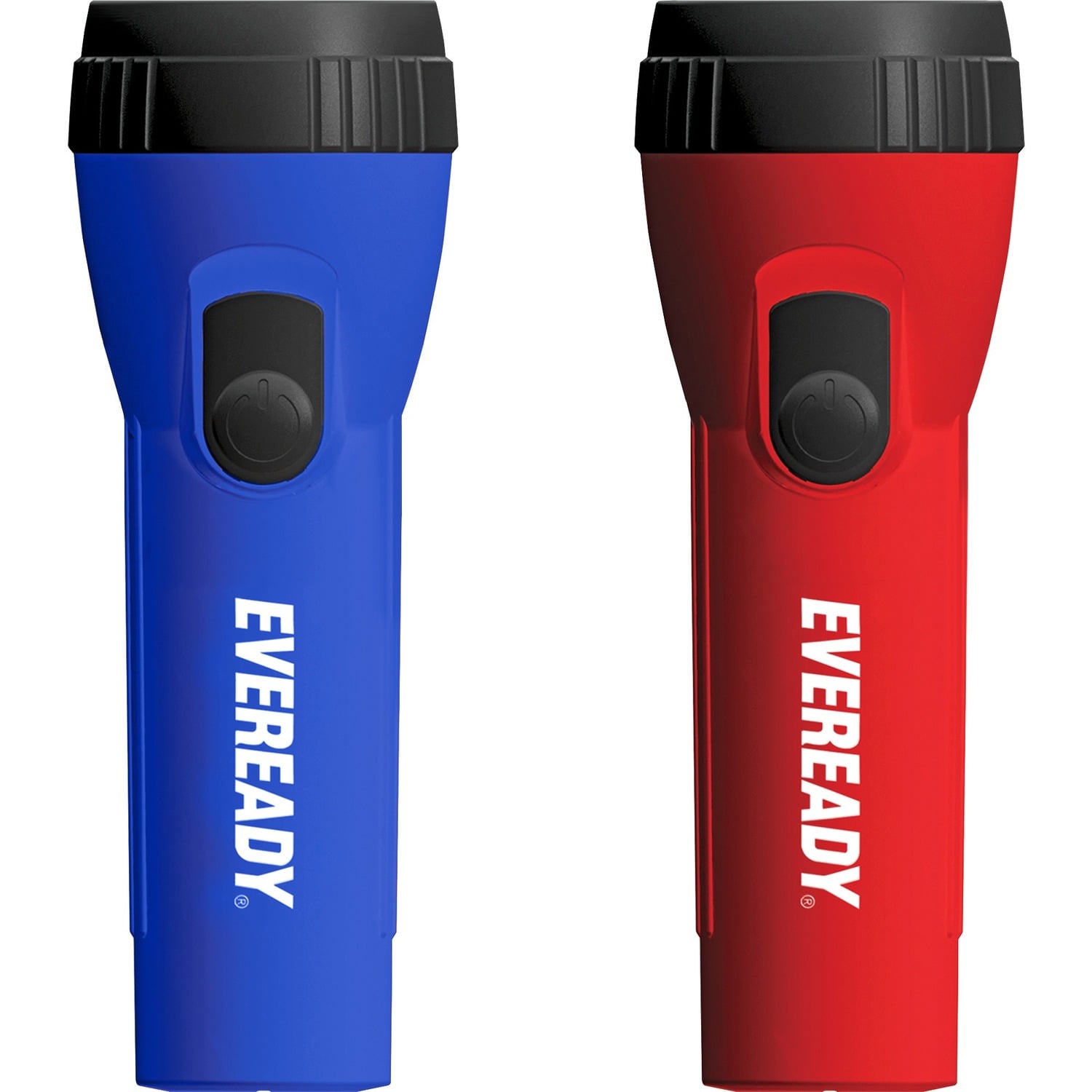 Eveready EVM5511S LED Economy Flashlight, AA/D, Black/Blue/Red