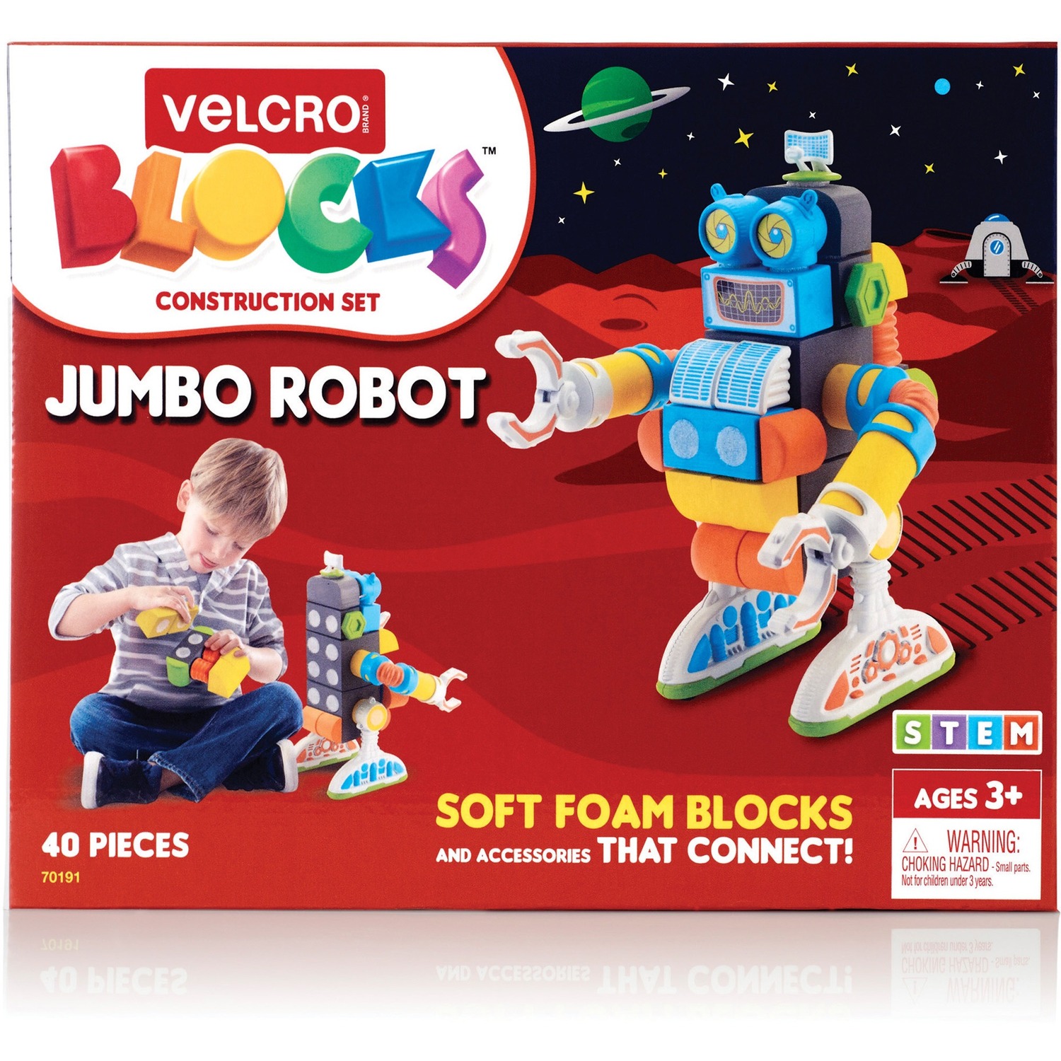 Velcro Blocks VELCRO Soft Blocks Robot Construction Set (70191)