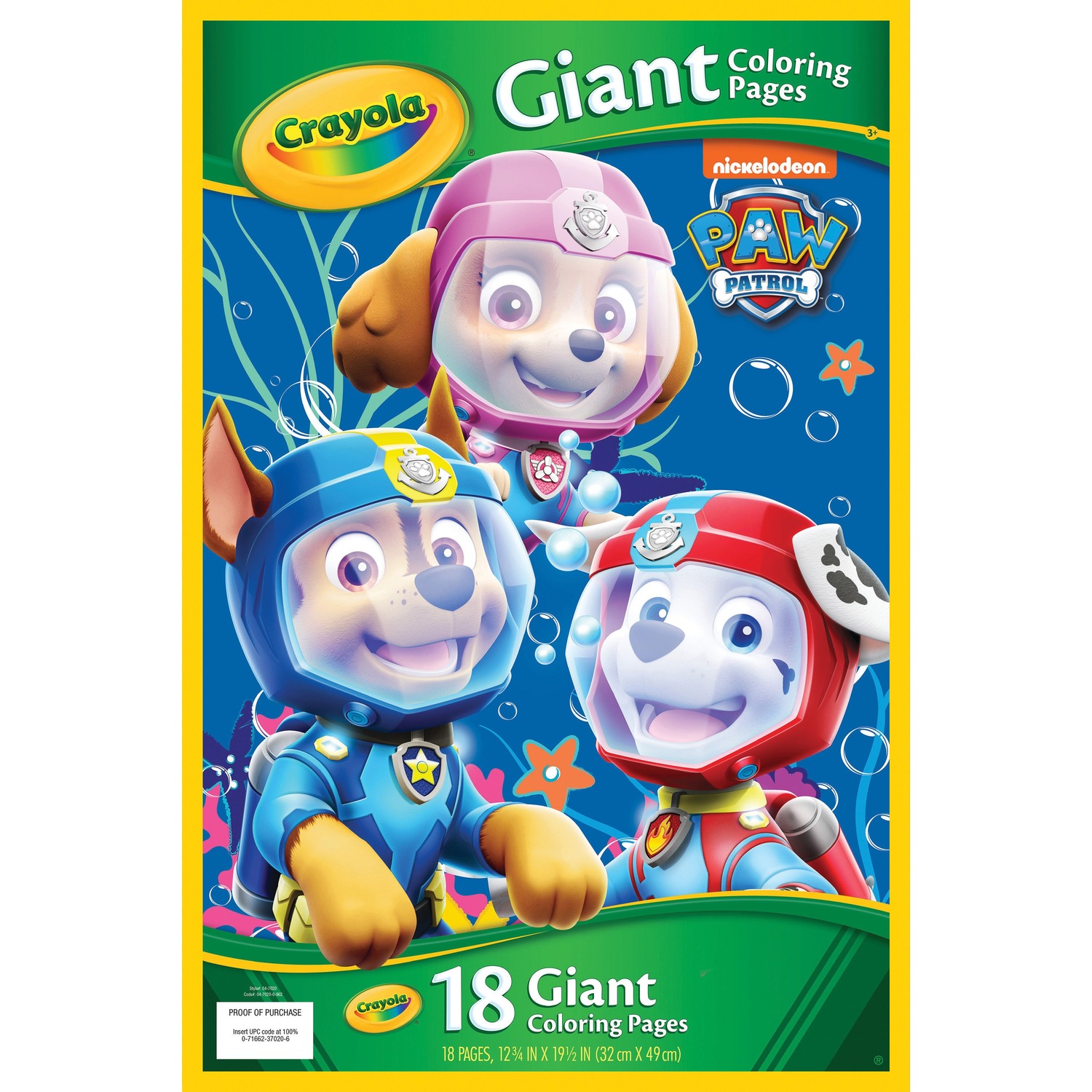 Crayola Paw Patrol Giant Coloring Pages (047020) | OfficeCrave.com