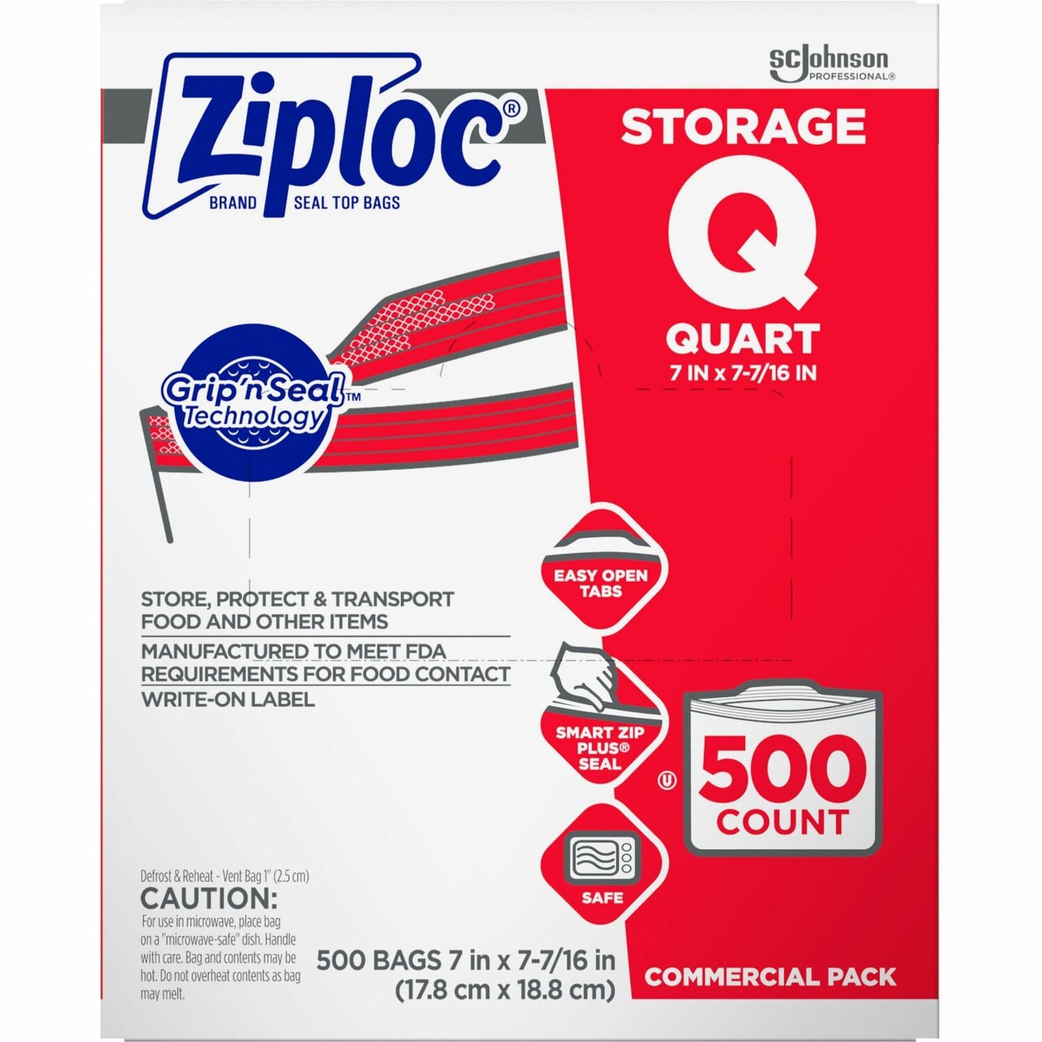 Ziploc Quart Storage Bags (364899) | OfficeCrave.com
