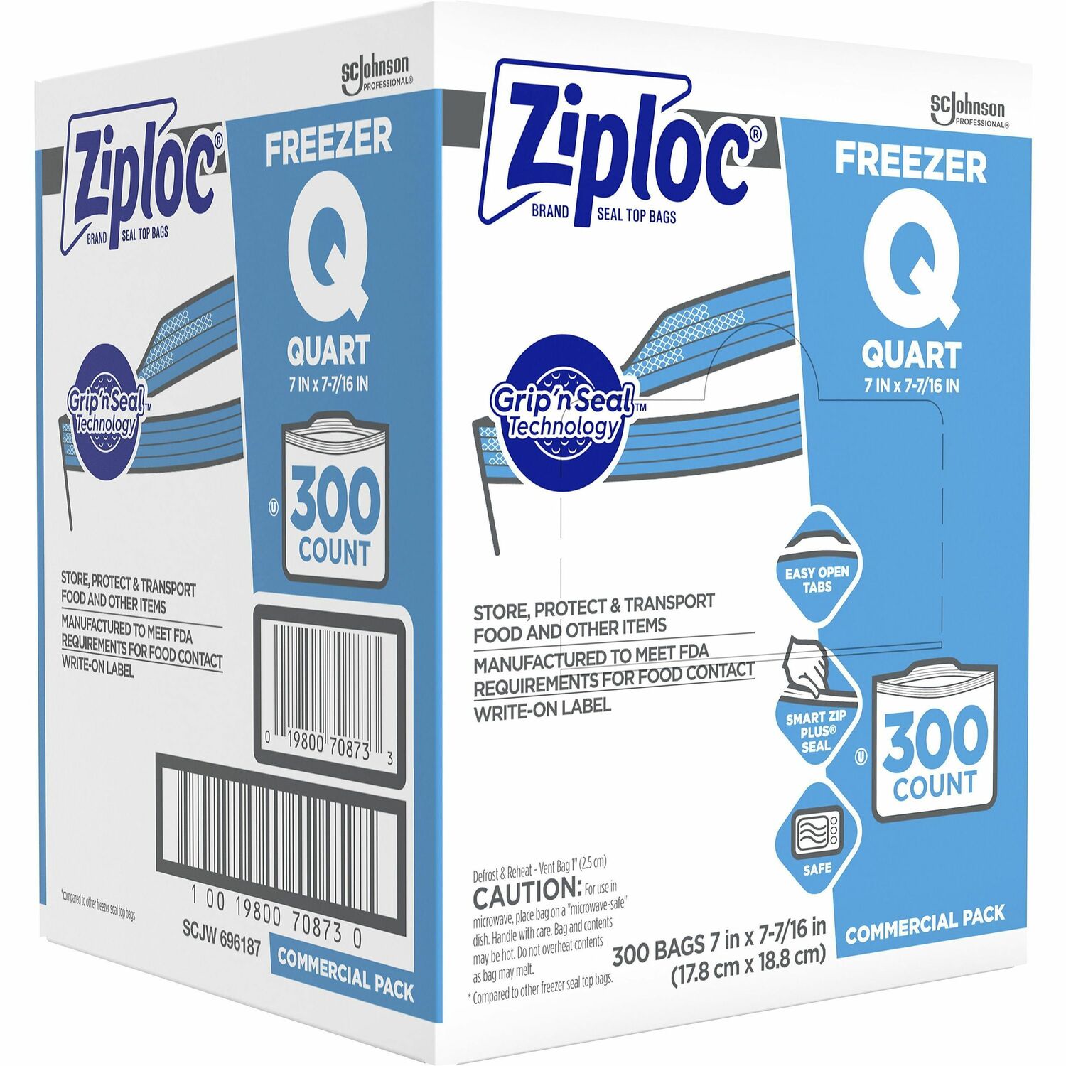 ZiplocÂ® Grip n' Seal Freezer Bags (364957) | OfficeCrave.com