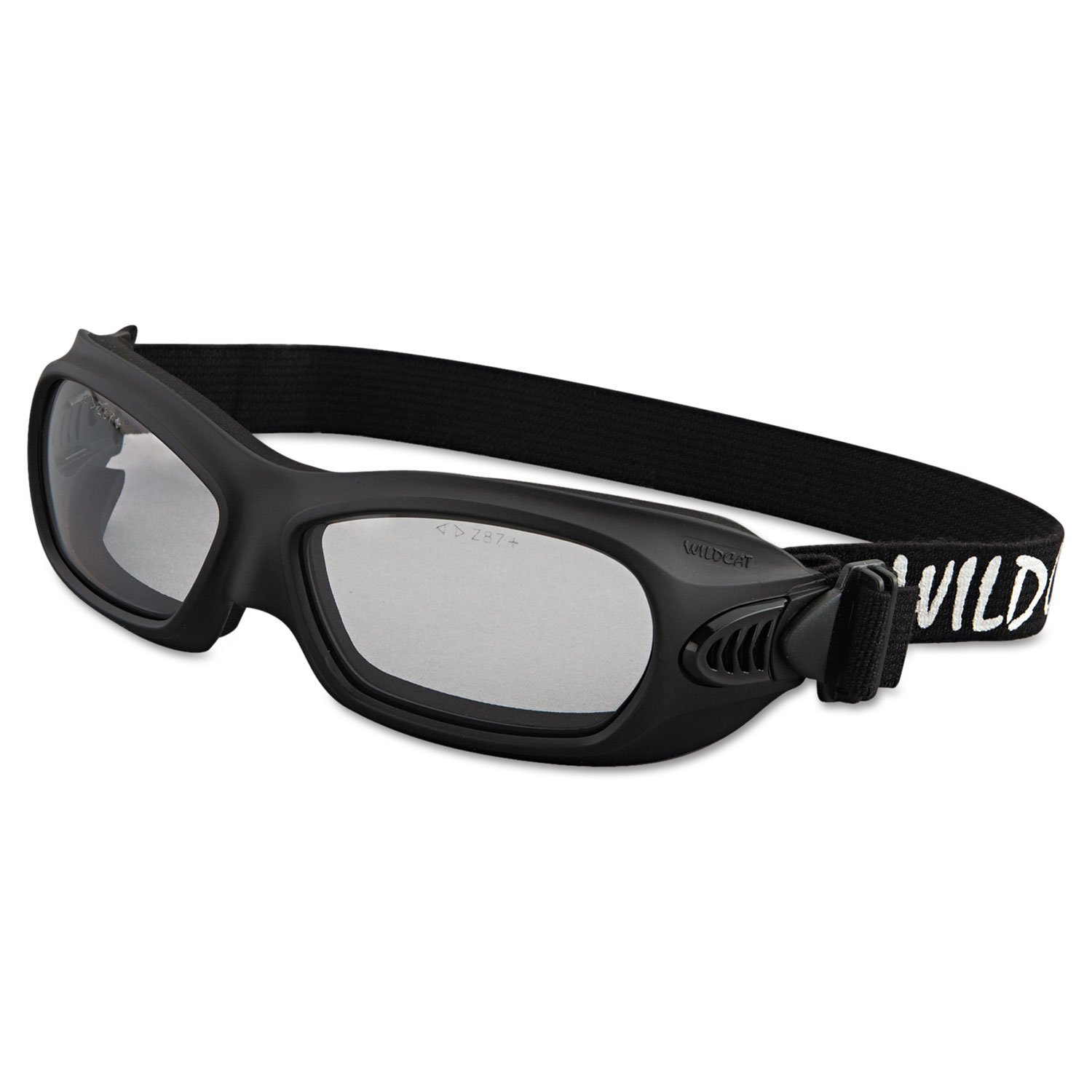 HAKU BLACK×CLEAR KleenGuard V80 WildCat Safety Goggles, Black Frame, Clear