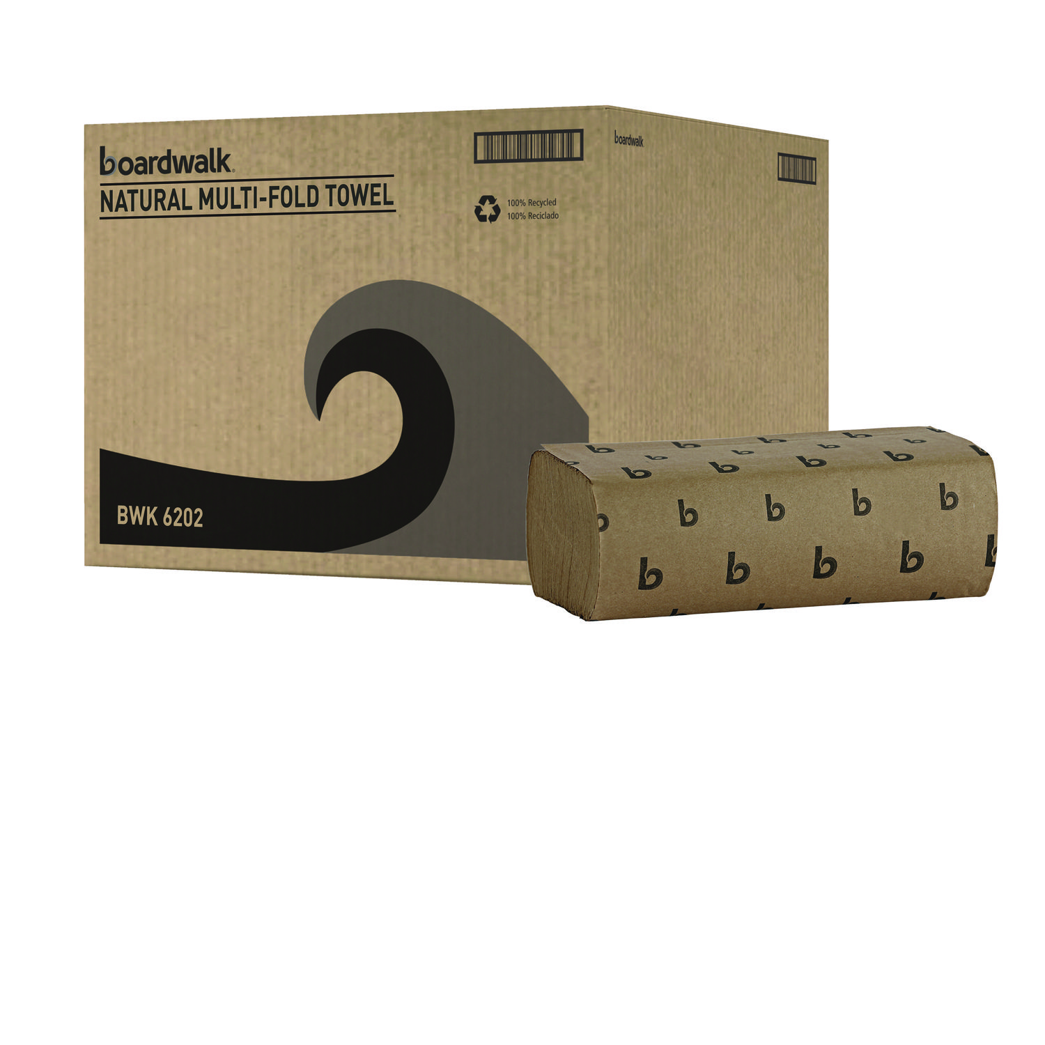 Boardwalk BWK6202 Multifold Towels, Brown, 4000ct