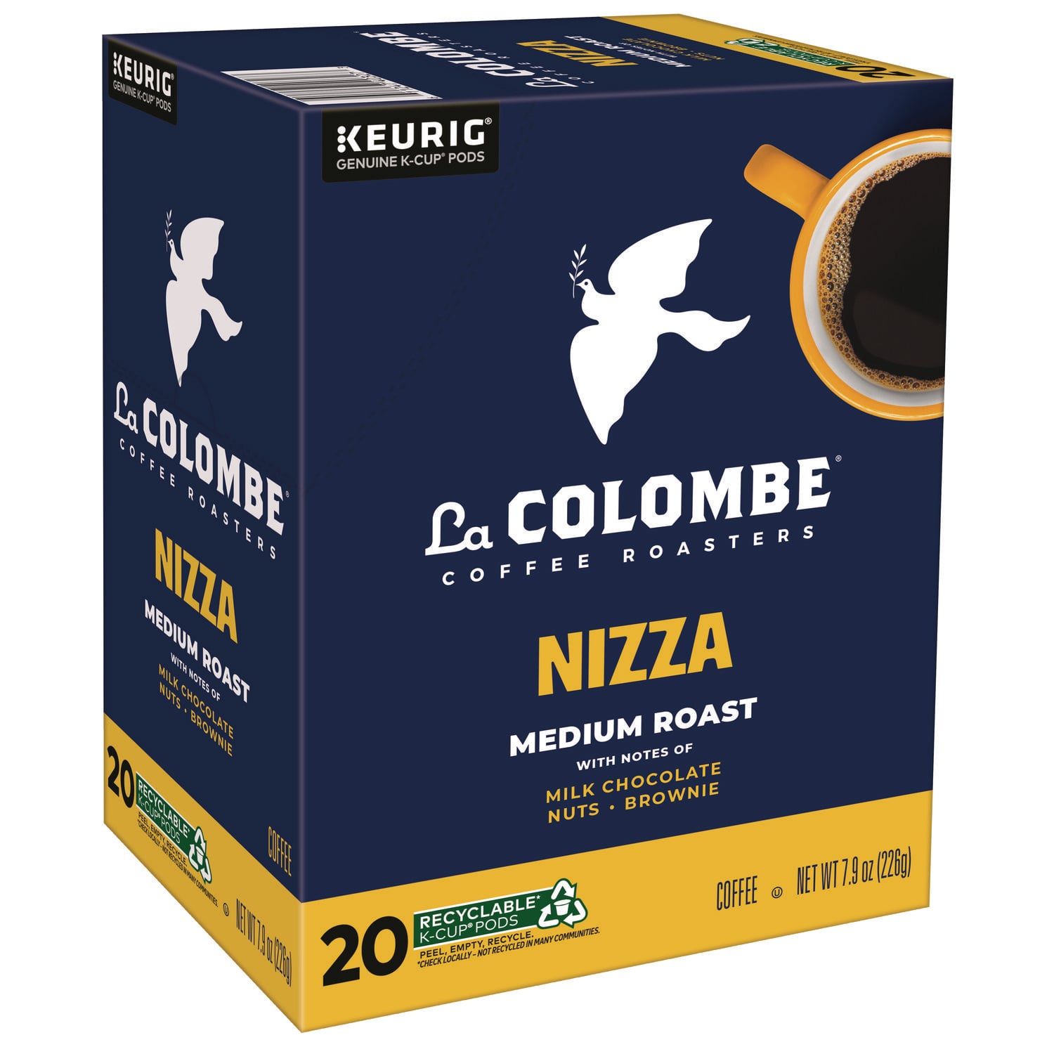 La Colombe Coffee K-Cup Pods, Nizza Medium Roast, 20/Box (0327