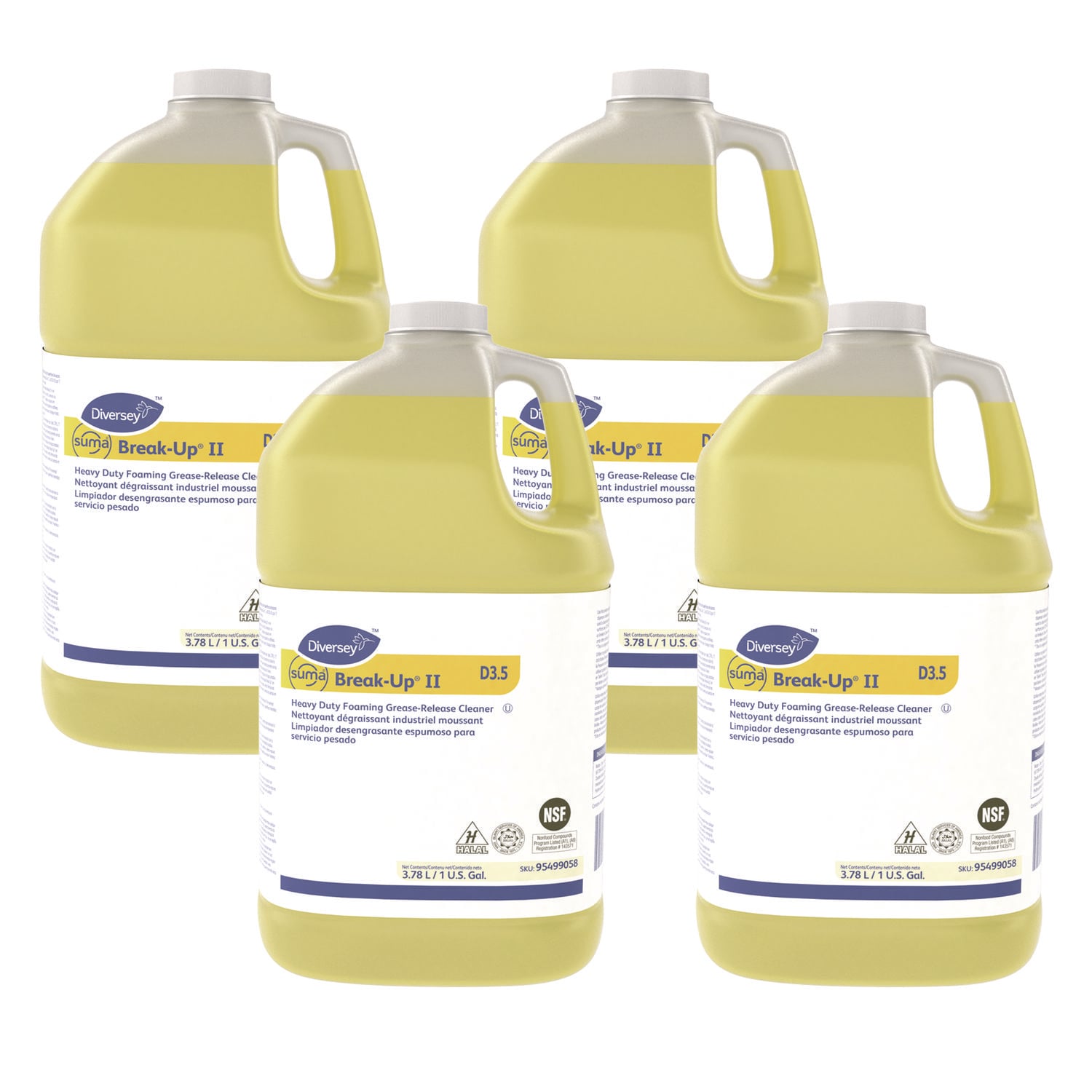 Diversey Suma Break-Up II D3.5 Heavy-Duty Foaming Grease-Release