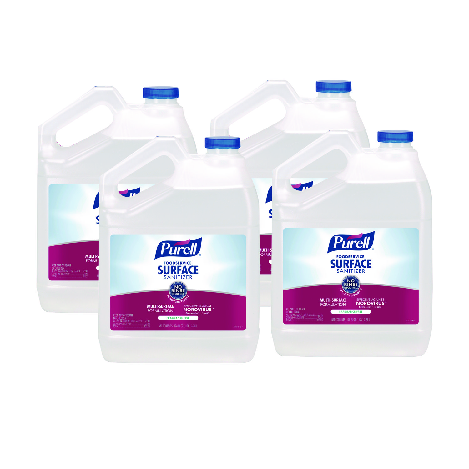 PURELL Foodservice Surface Sanitizer, Fragrance Free, 1 gal Bottle