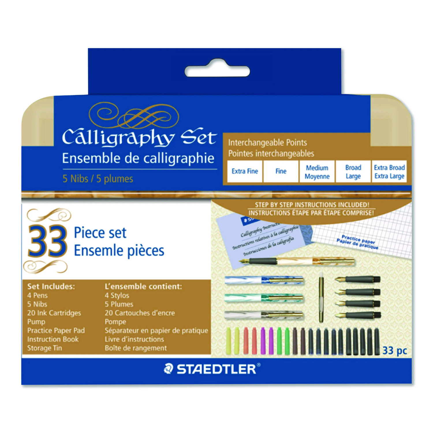 Staedtler Master the Art of Calligraphy Fountain Pen Set, 33