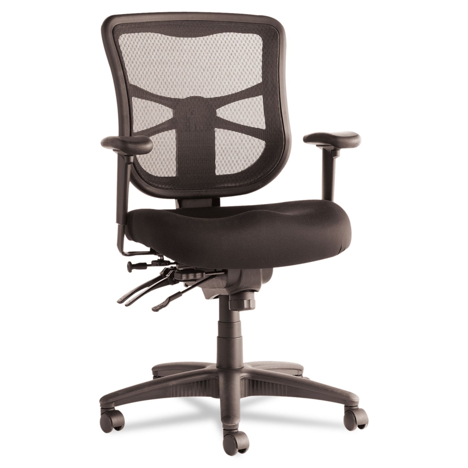 Alera Elusion Series Mesh Mid-Back Multifunction Chair, Supports