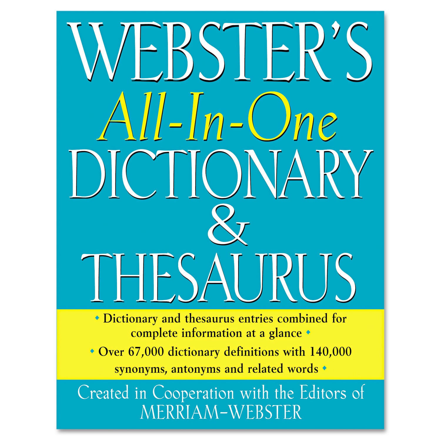 Merriam Webster All-In-One Dictionary/Thesaurus, Hardcover
