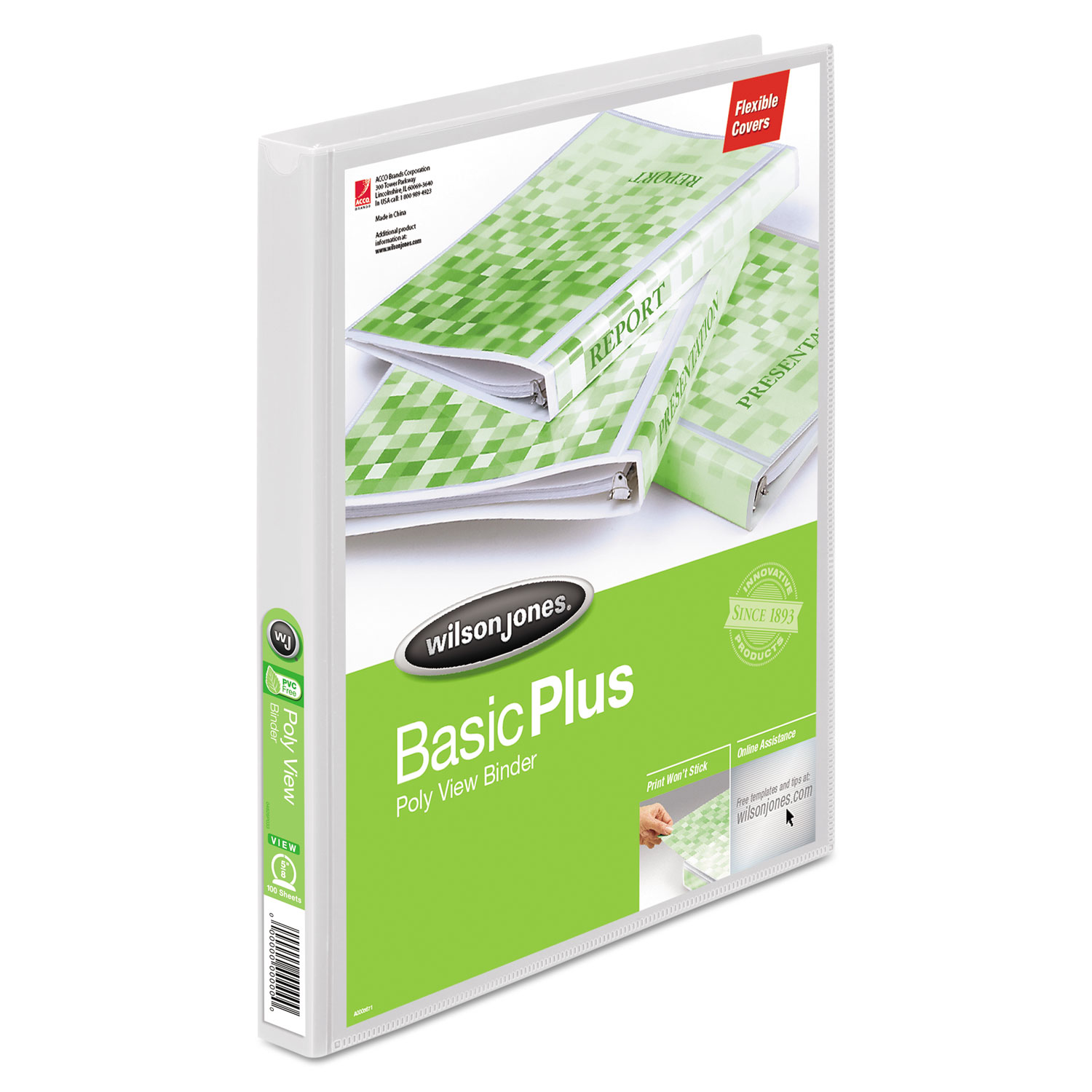 Manセット 1/2 Inch Binders Samsill 0.5 Inch 3 Ring Binder, Made In USA