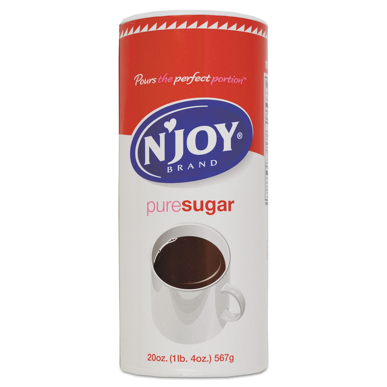 N'Joy Pure Sugar Cane, 20 oz Canister (90585) | OfficeCrave.com