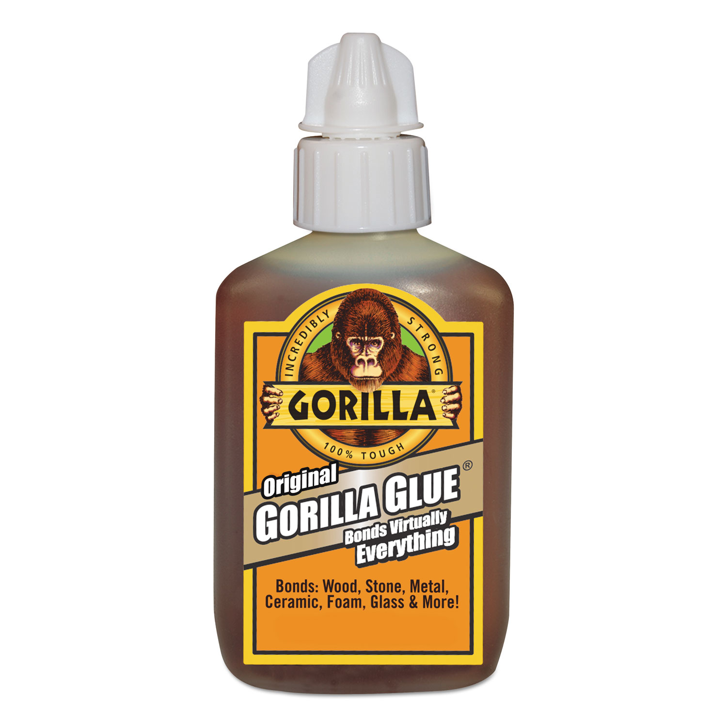 Gorilla Glue Original Formula Glue, 2 oz, Dries Light Brown
