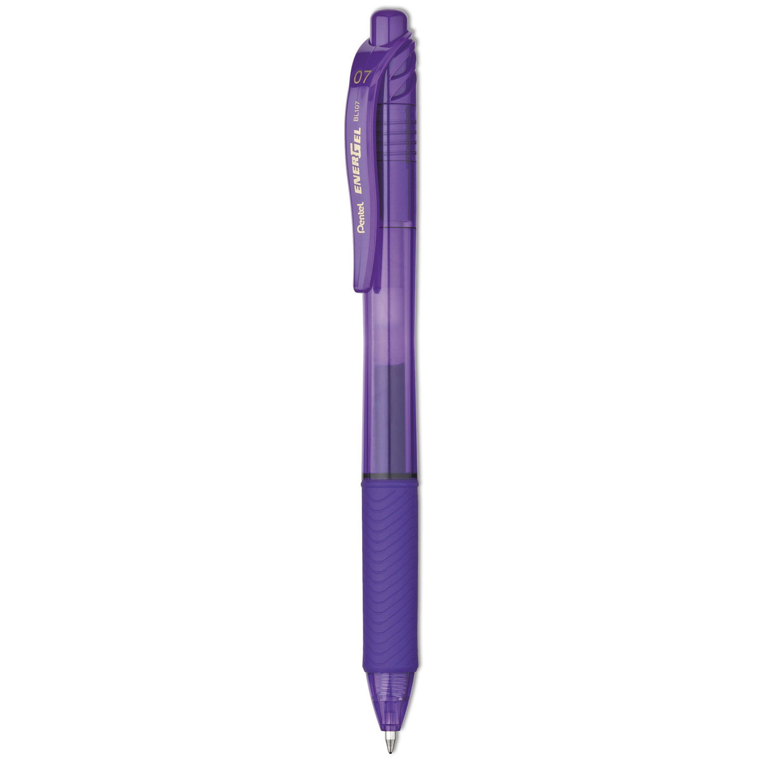 Pentel EnerGel-X Retractable Gel Pen, mm Metal Tip, Violet Ink