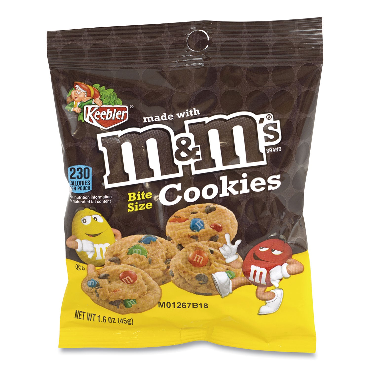 Keebler Mini Cookie Snack Packs, Chocolate Chip/MandMs, 1.6 oz