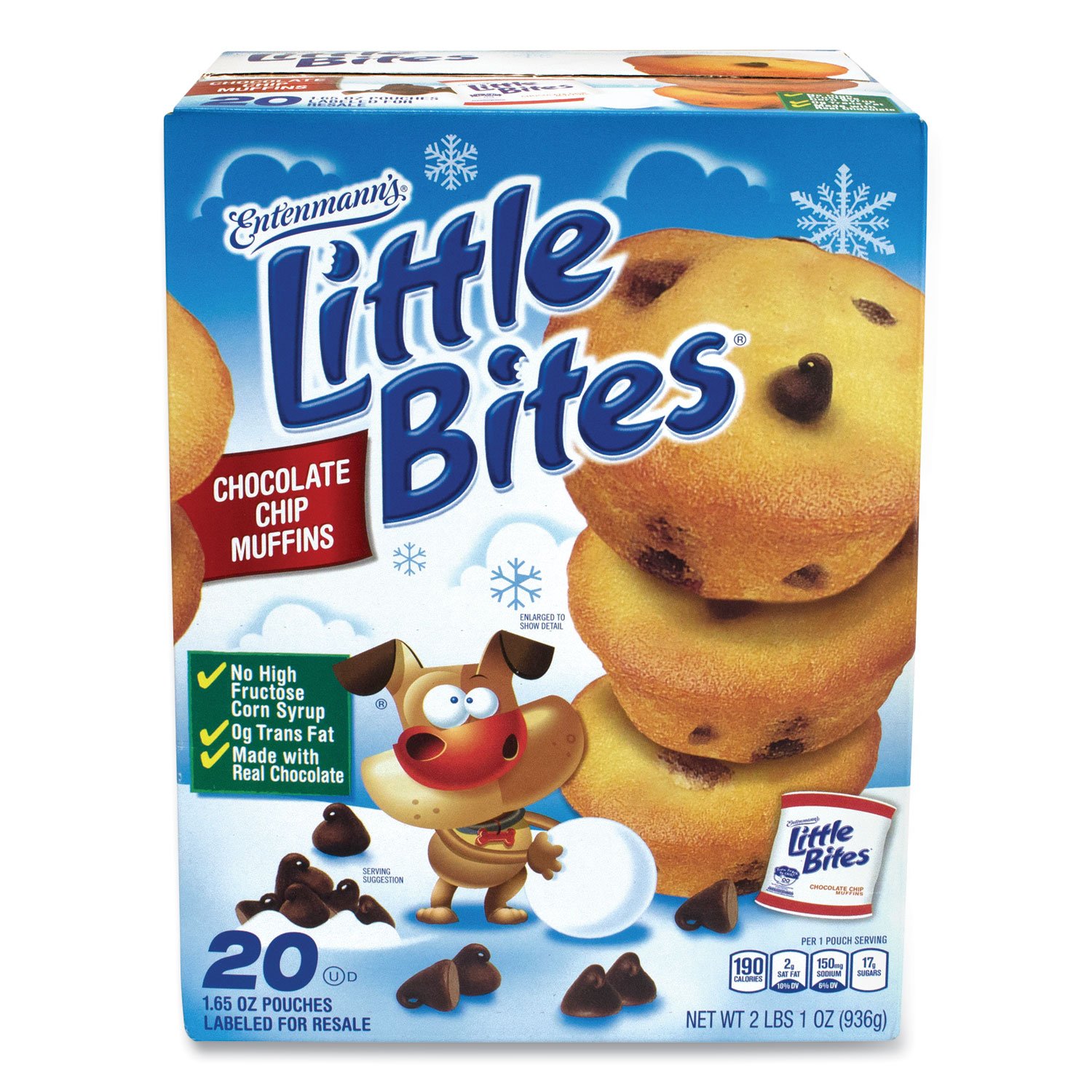 Entenmann's Little Bites Little Bites Muffins, Chocolate Chip, 1.65 oz