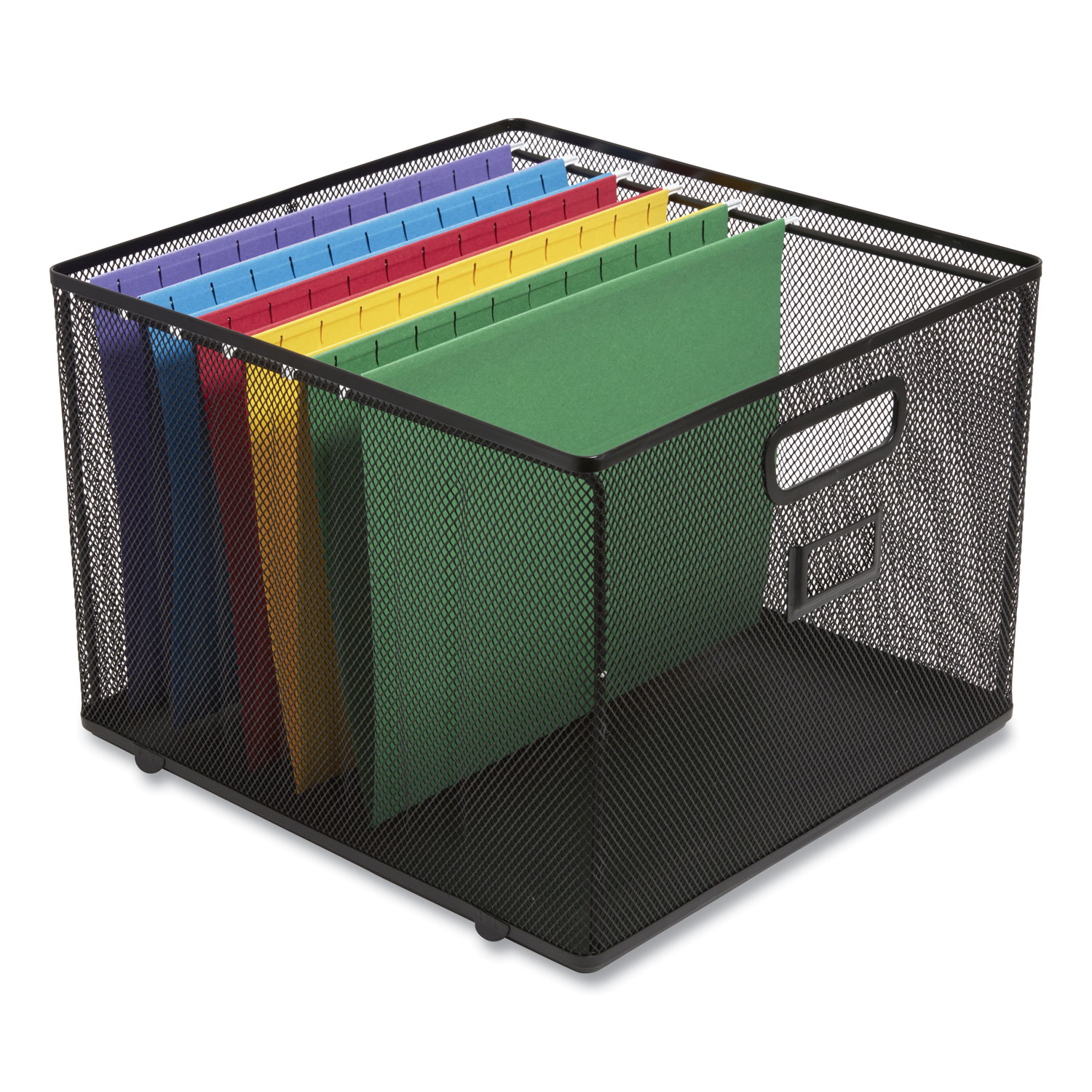 TRU RED Wire Mesh File Organizer, Letter Size, 13.98" Long, Black