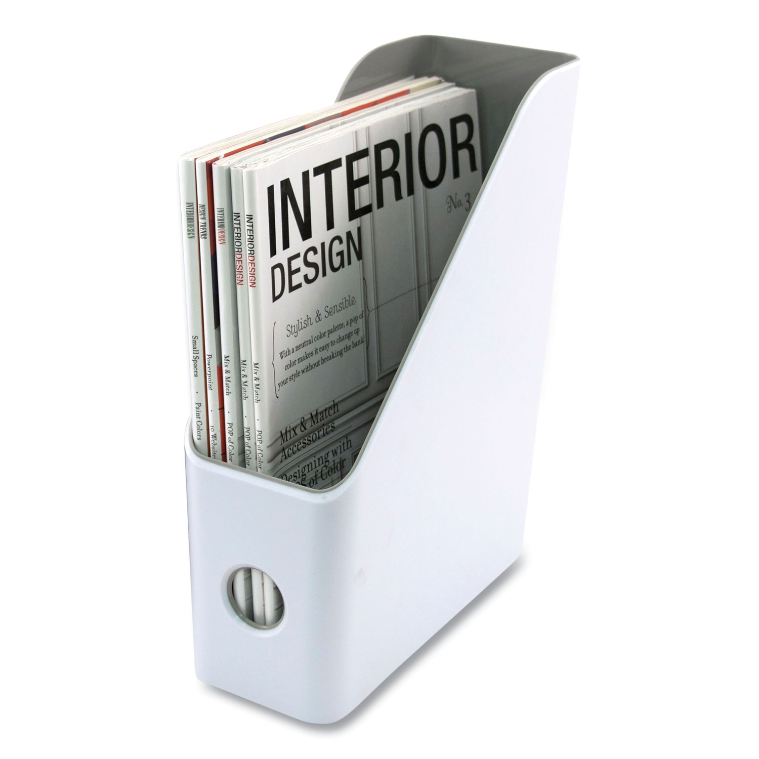 DIG28511 Mesh Magazine File Holder Silver