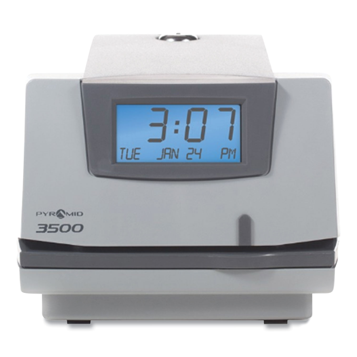 Pyramid Technologies 3500 Time Clock and Document Stamp, LCD Display