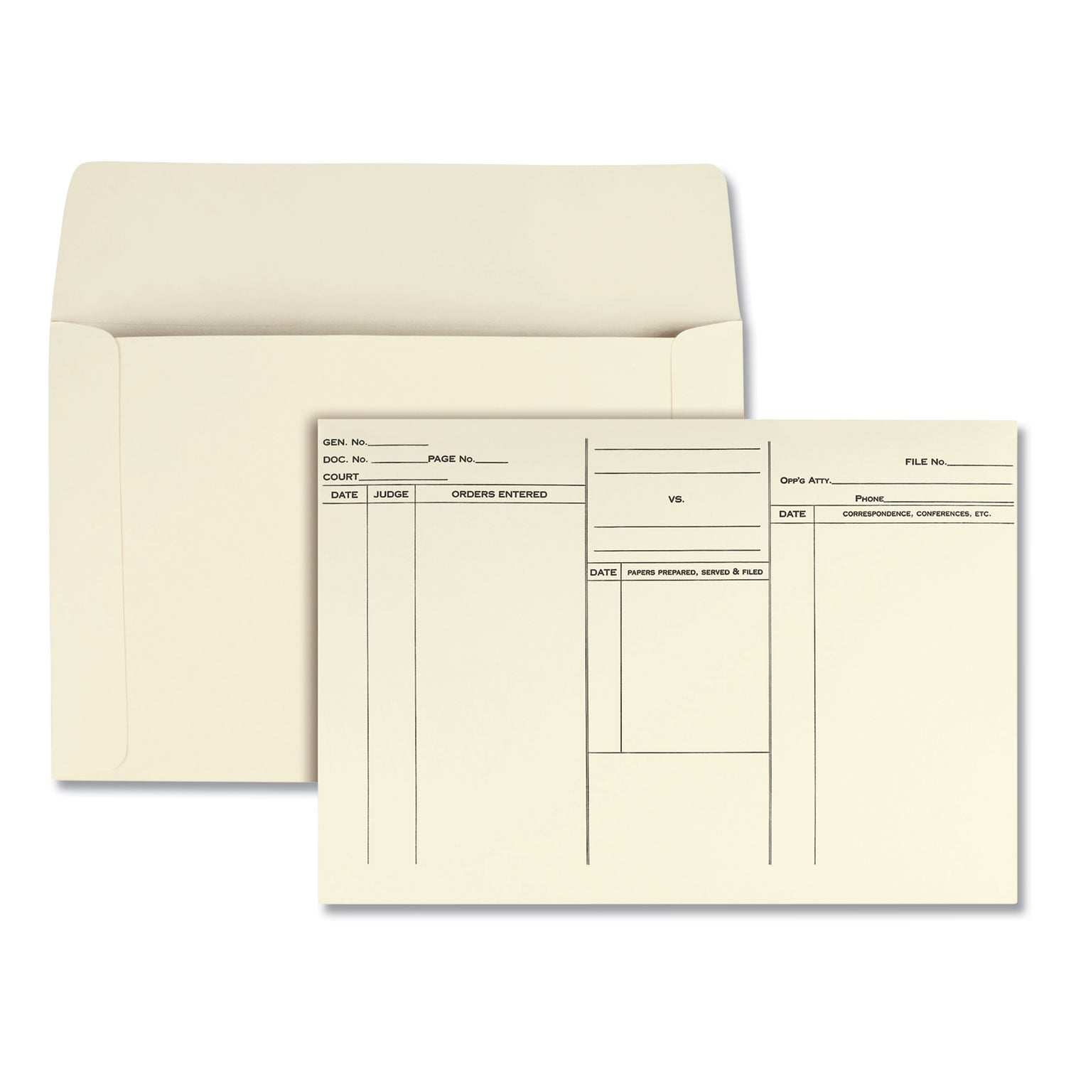 Quality Park Attorney's Envelope/Transport Case File, Cheese Blade Flap