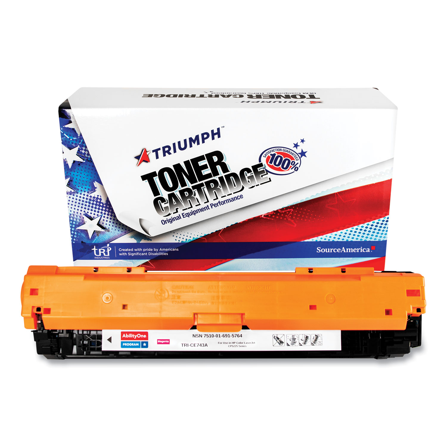 AbilityOne 7510016915764 Remanufactured CE743A (307A) Toner, 7,300  