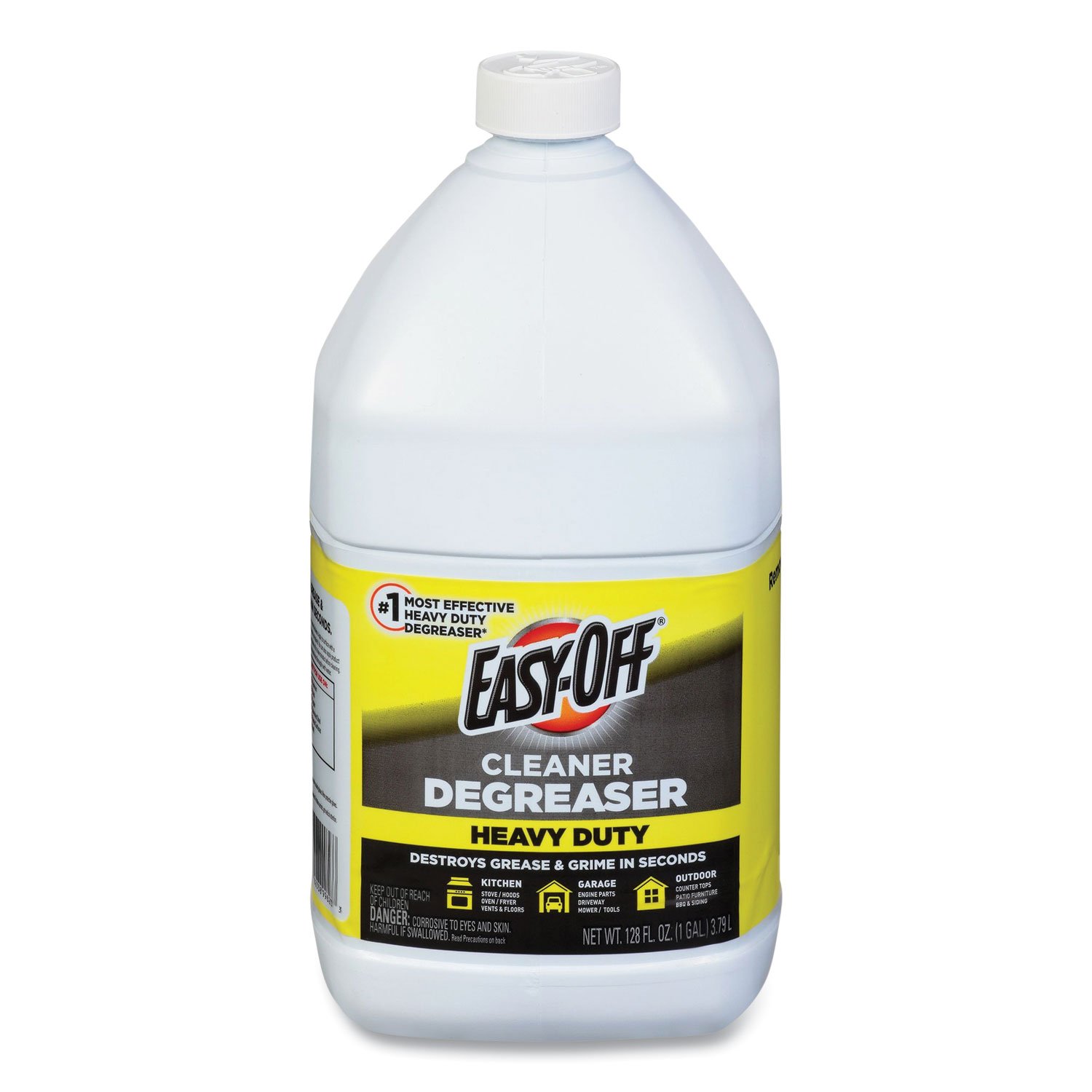 EASYOFF Heavy Duty Cleaner Degreaser, 128 oz Bottle, 4/Carton (99623