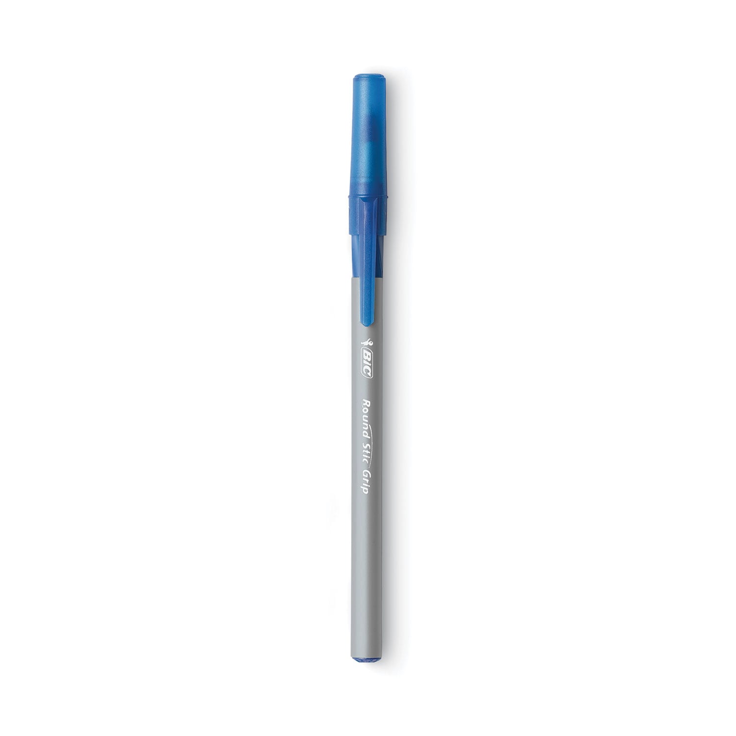 BIC Round Stic Grip Xtra Comfort Stick Ballpoint Pen, 1.2mm, Blue Ink