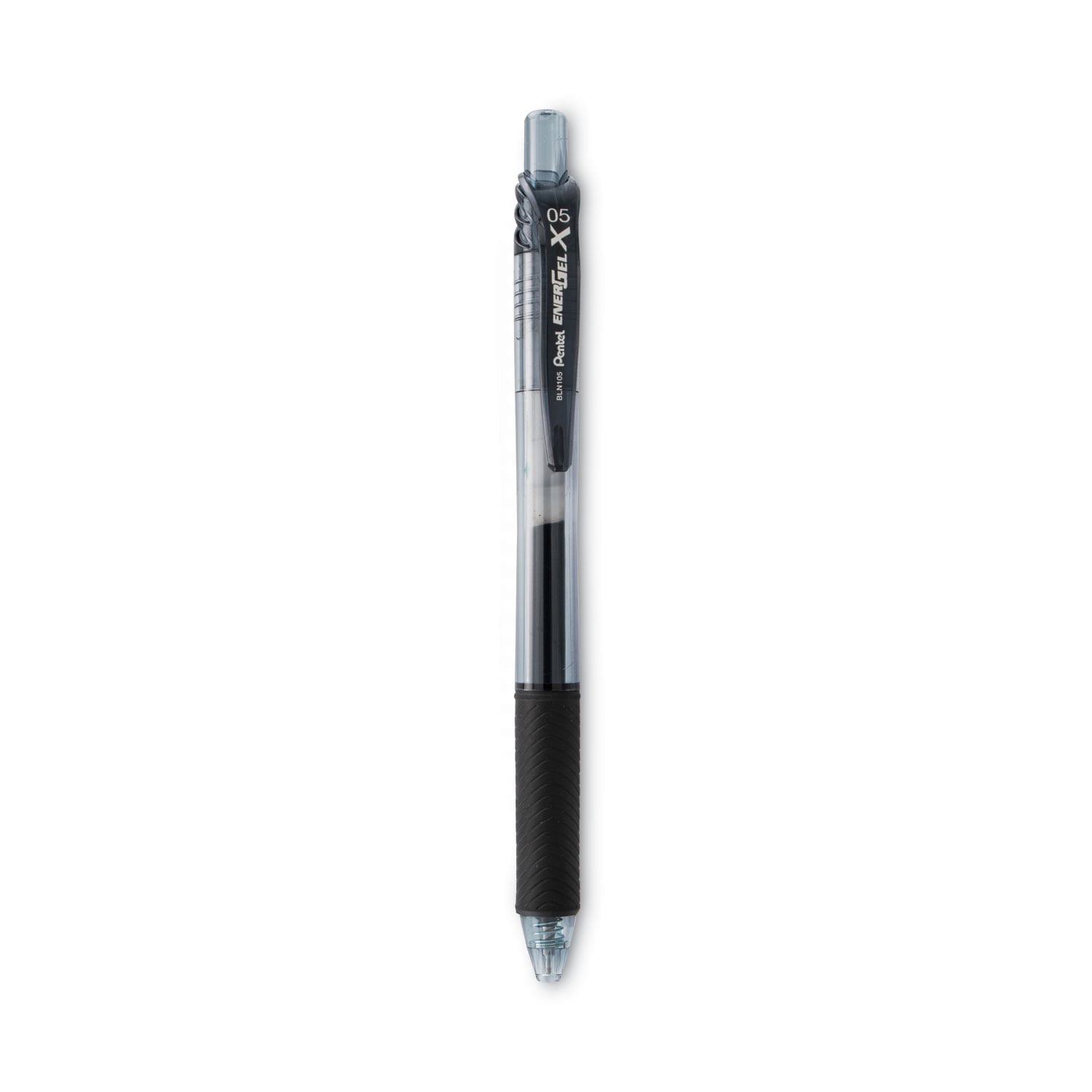 Pentel EnerGel-X Retractable Gel Pen, 0.5 mm Needle Tip, Black Ink