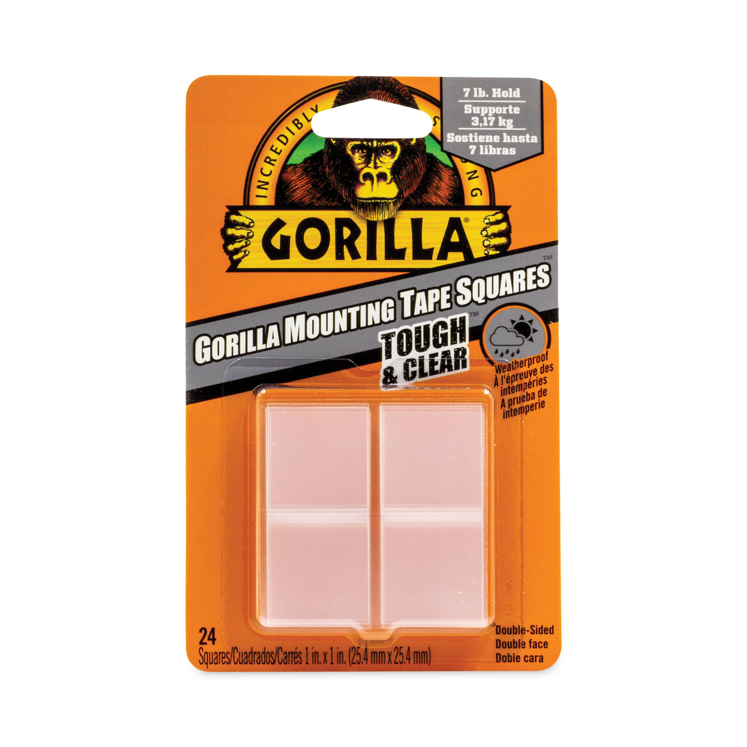 独特の素材 Gorilla (6067202 Squares Mounting Clear & Tough Gorilla Glue 釣り仕掛け・仕掛け用品