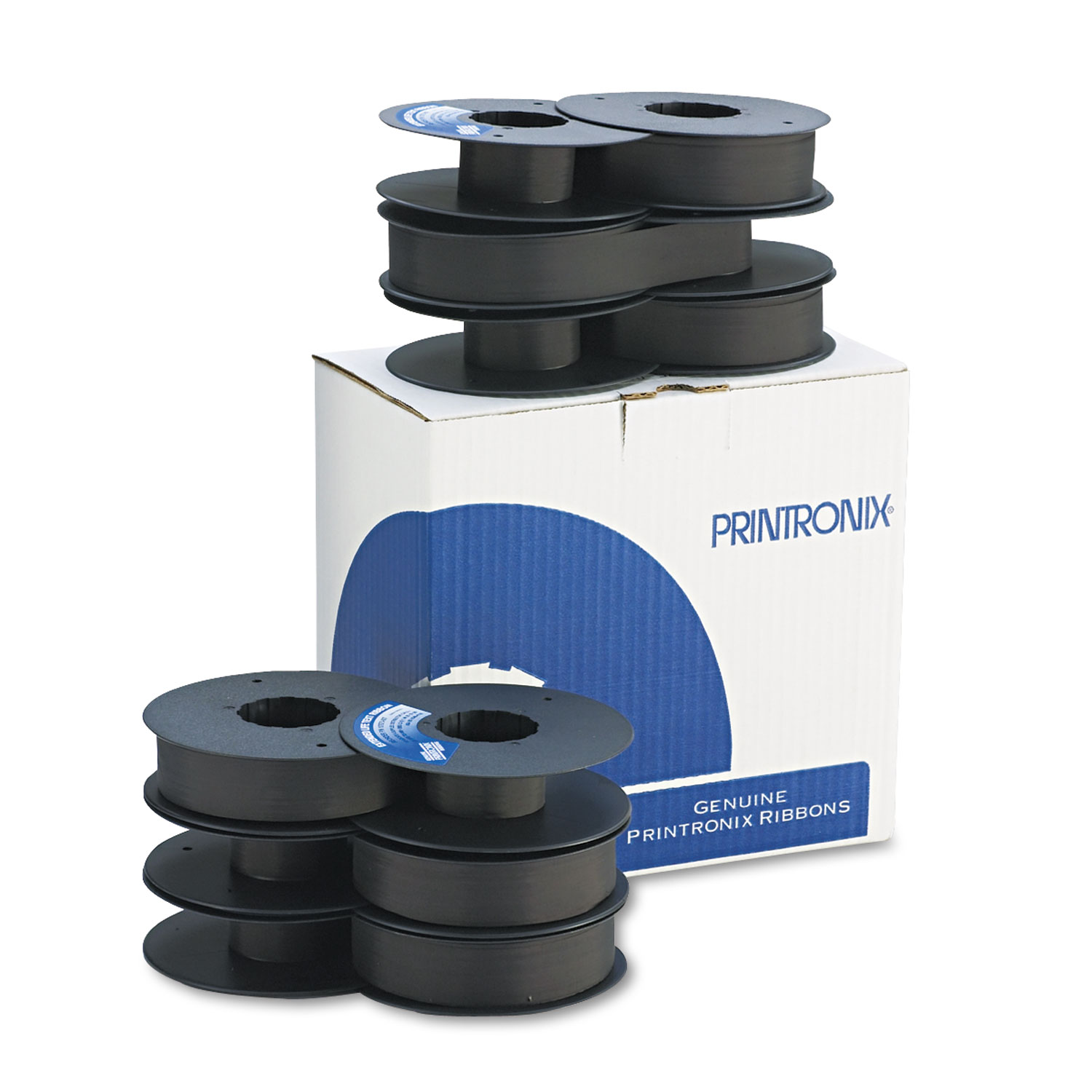 Printronix 107675007 Text Ribbon, Black, 6/Box | OfficeCrave.com