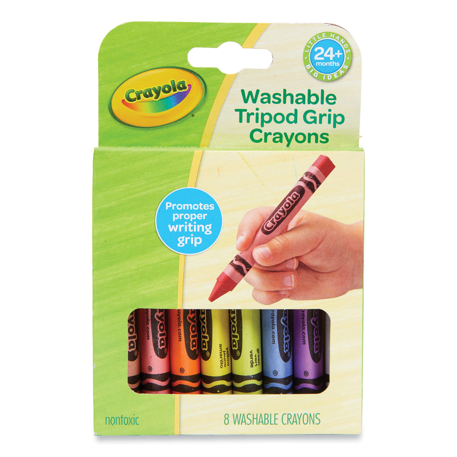 Crayola My First Triangular Crayons, 8/Pack (811460)