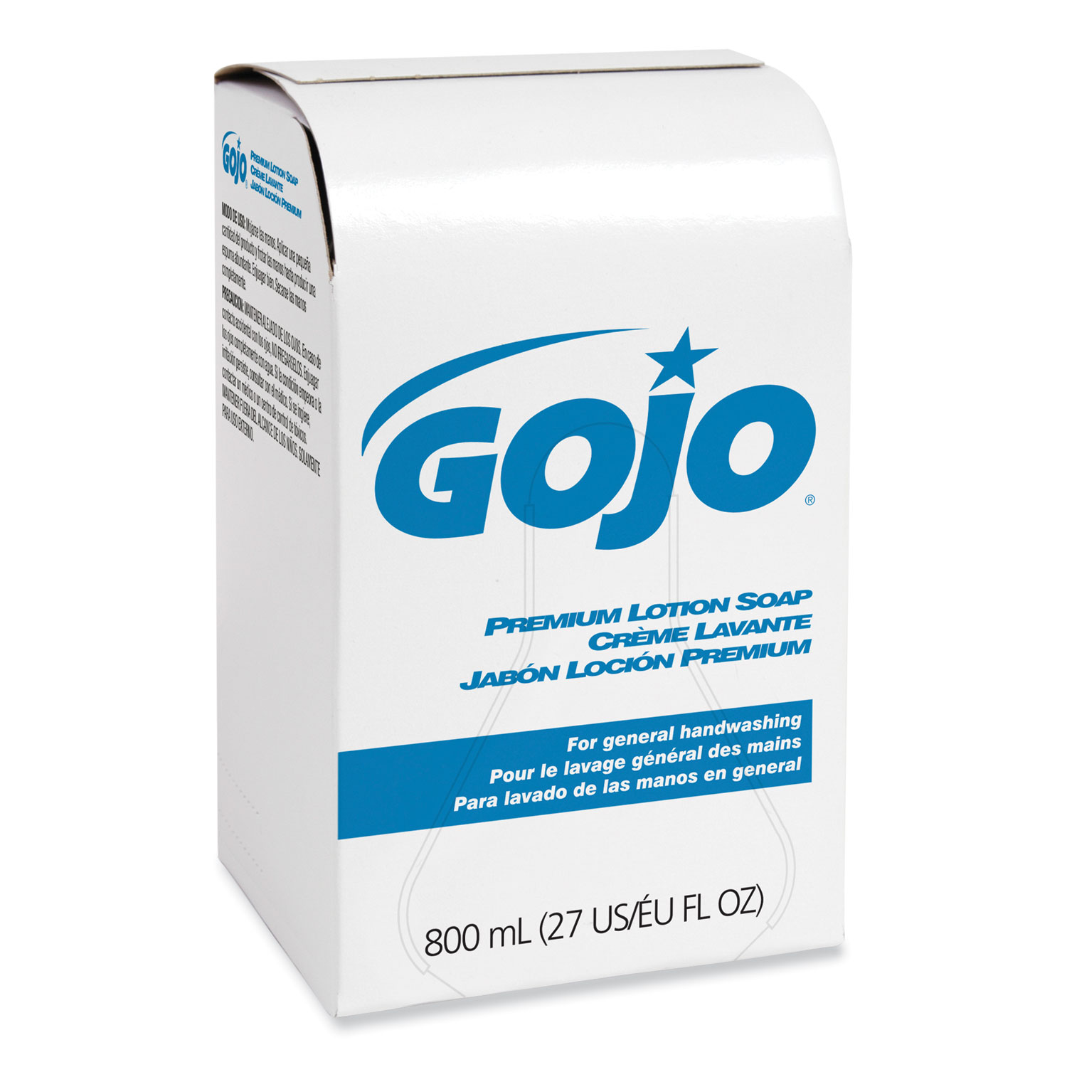 GOJO Premium Lotion Soap Refill, Waterfall Scent, 800 mL, 12
