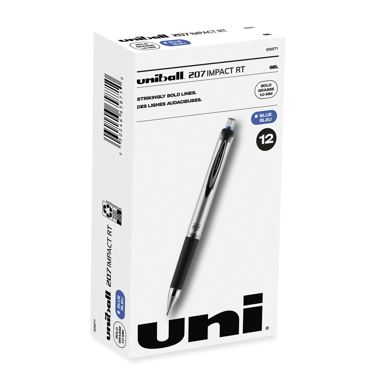 uni-ball 65871 207 Impact Retractable Gel Pen | OfficeCrave.com