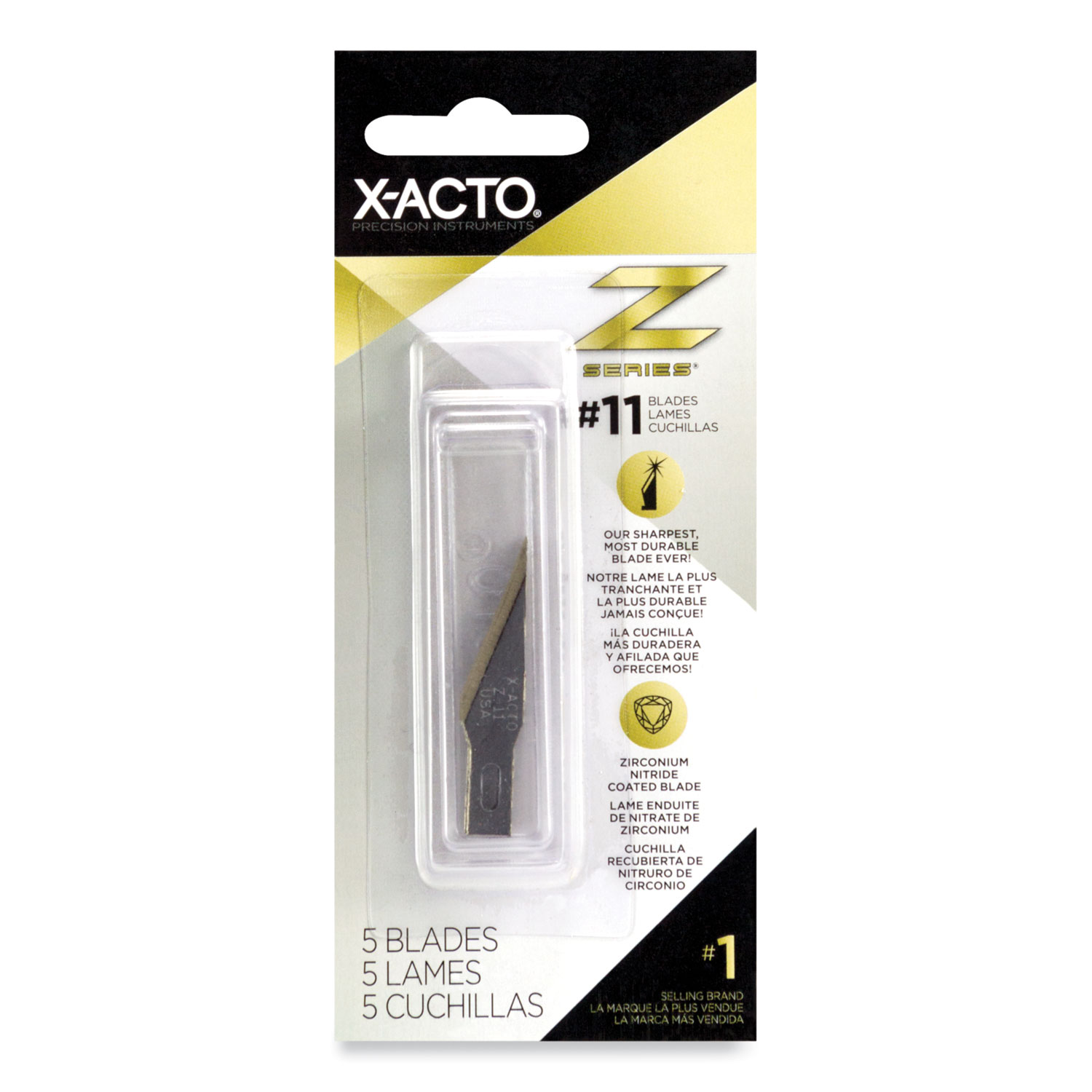 X-ACTO Z Series #11 Replacement Blades, 5/Pack (XZ211W