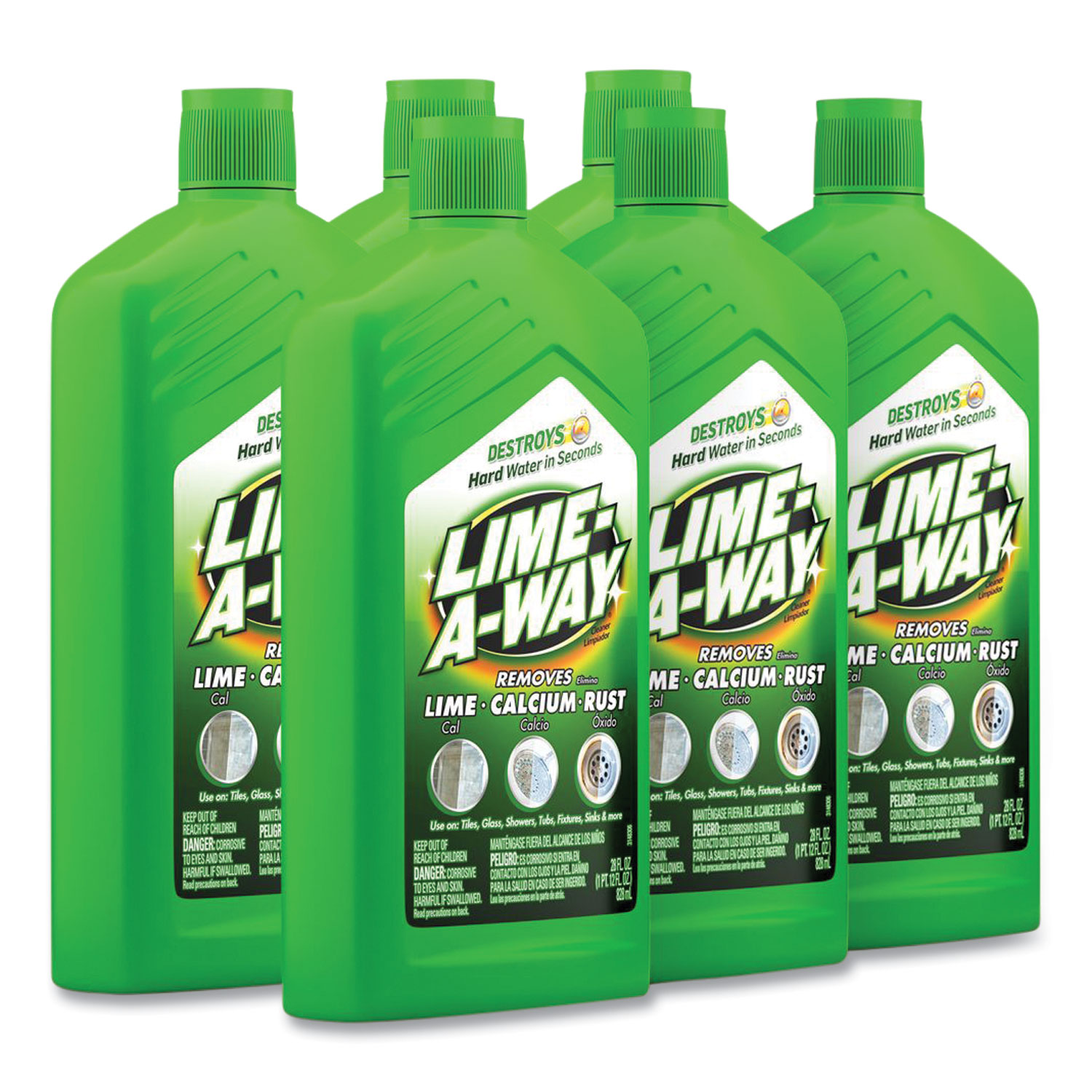 LIME-A-WAY Lime, Calcium and Rust Remover, 28 oz Bottle