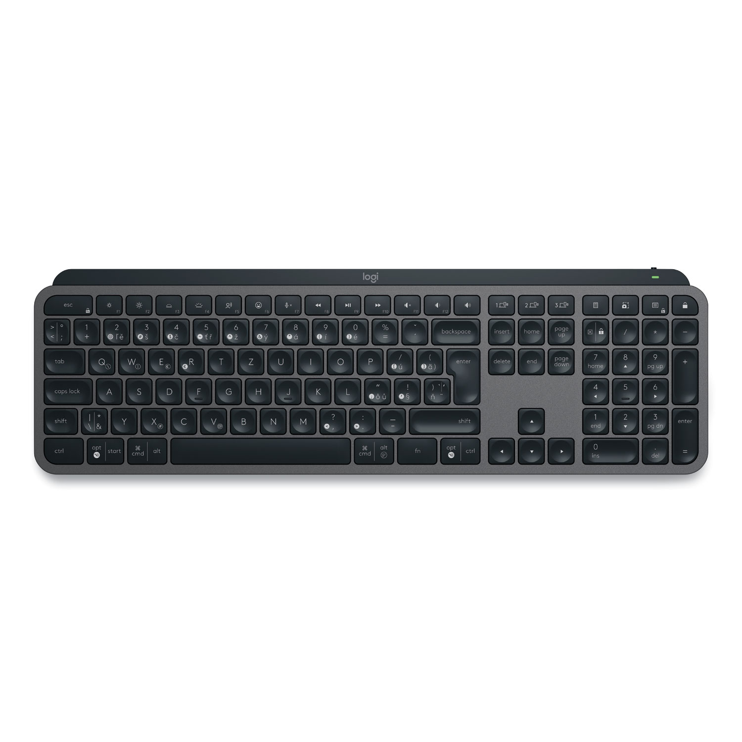 Logitech MX Keys S Keyboard, 108 Keys, Black (920011406