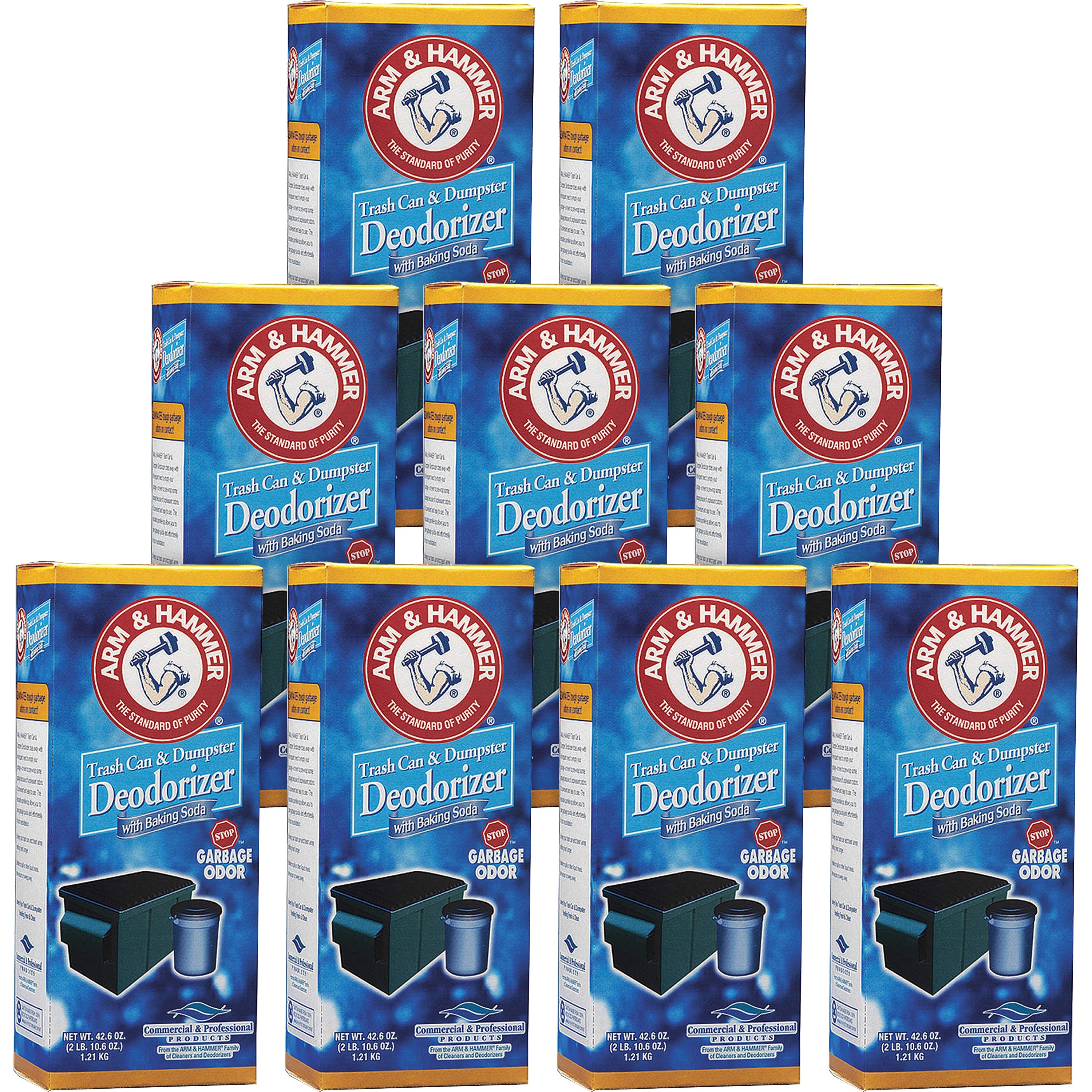 thumbnail image 2 of Arm & Hammer™ Trash Can And Dumpster Deodorizer With Baking Soda Sprinkle Top Original Powder 426 Oz Box 9 Carton 2 of 11