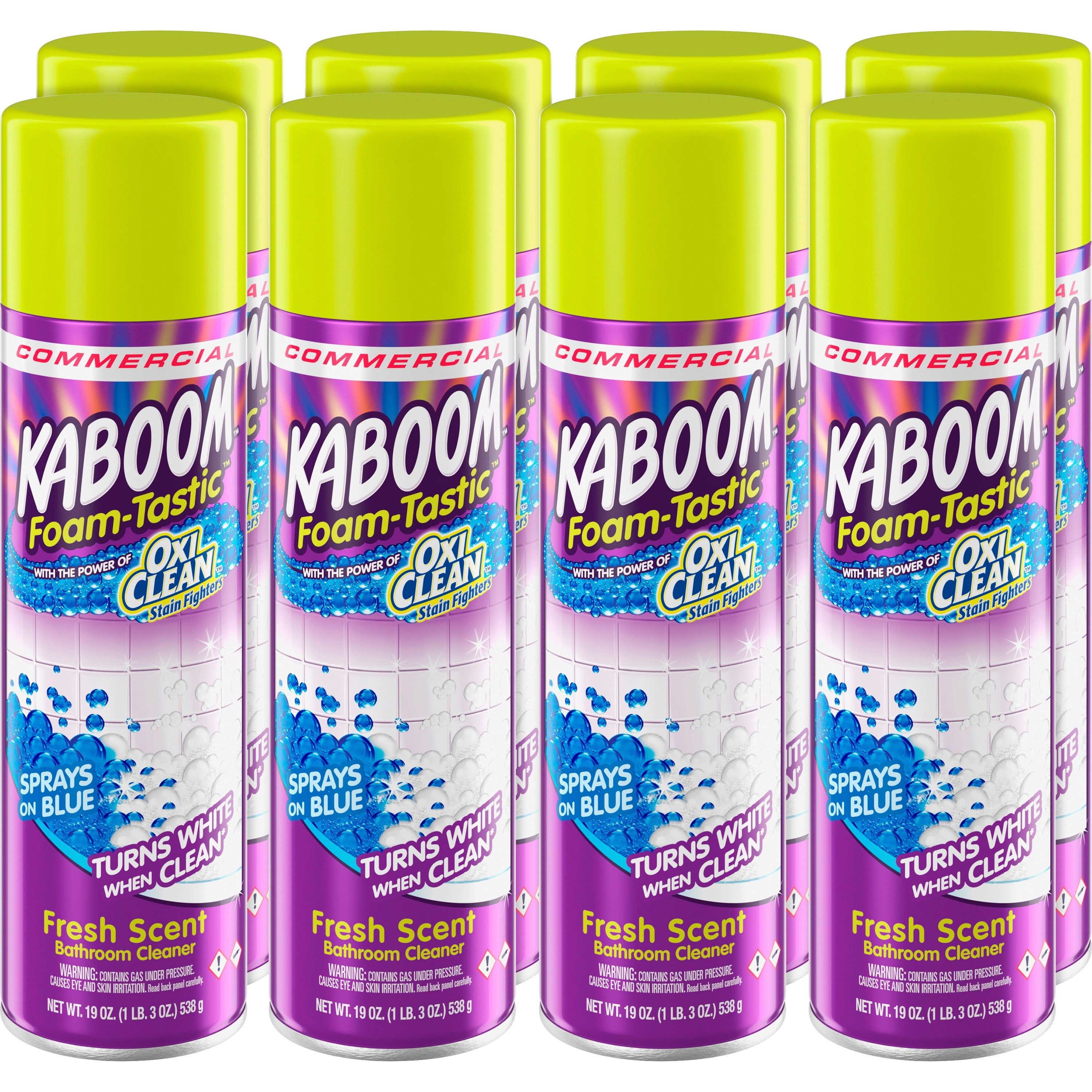 Kaboom Foamtastic Bathroom Cleaner, Fresh Scent, 19 oz Spray Can, 8