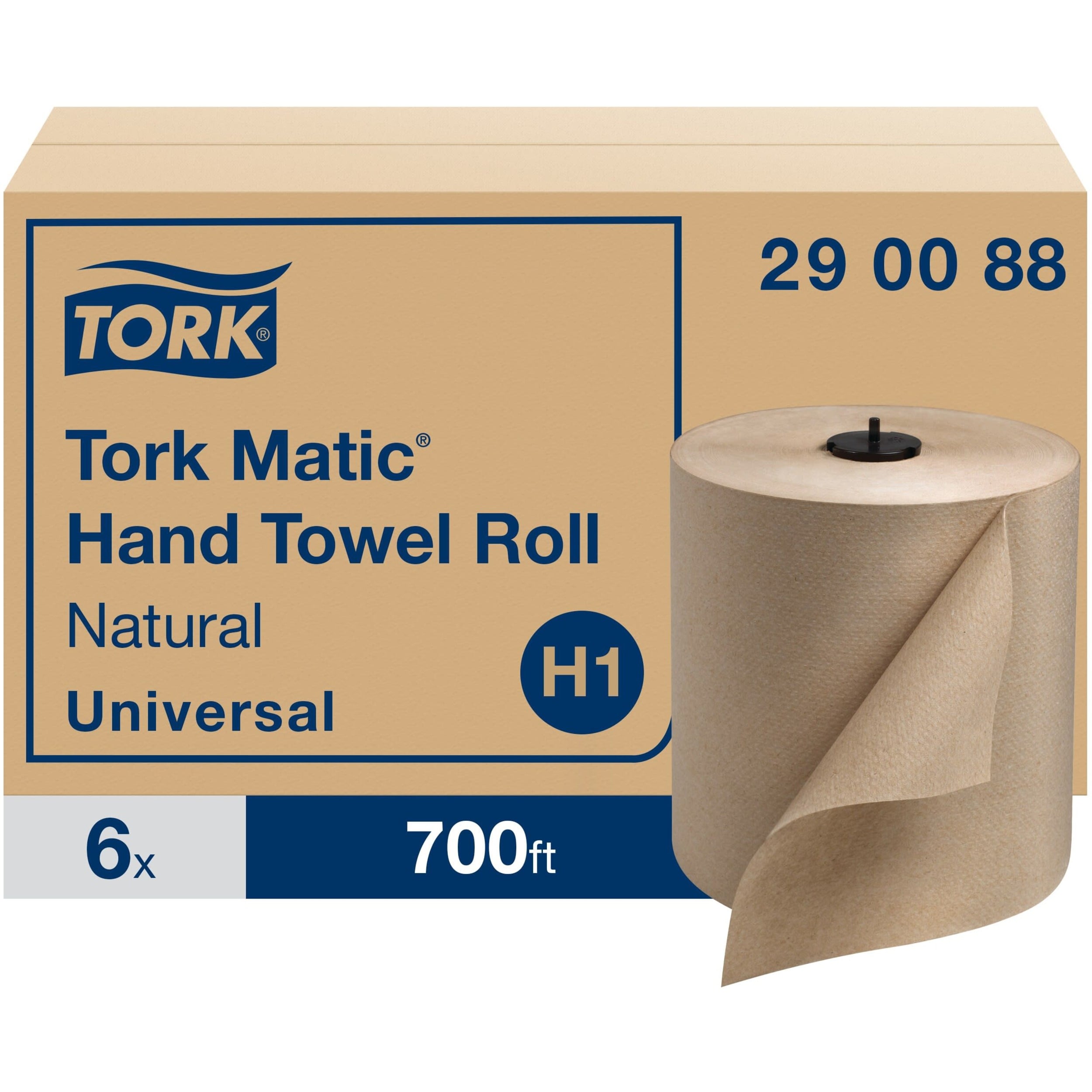Tork 290088 Advanced Hardwound Roll Paper Towels, Brown, 700-ft